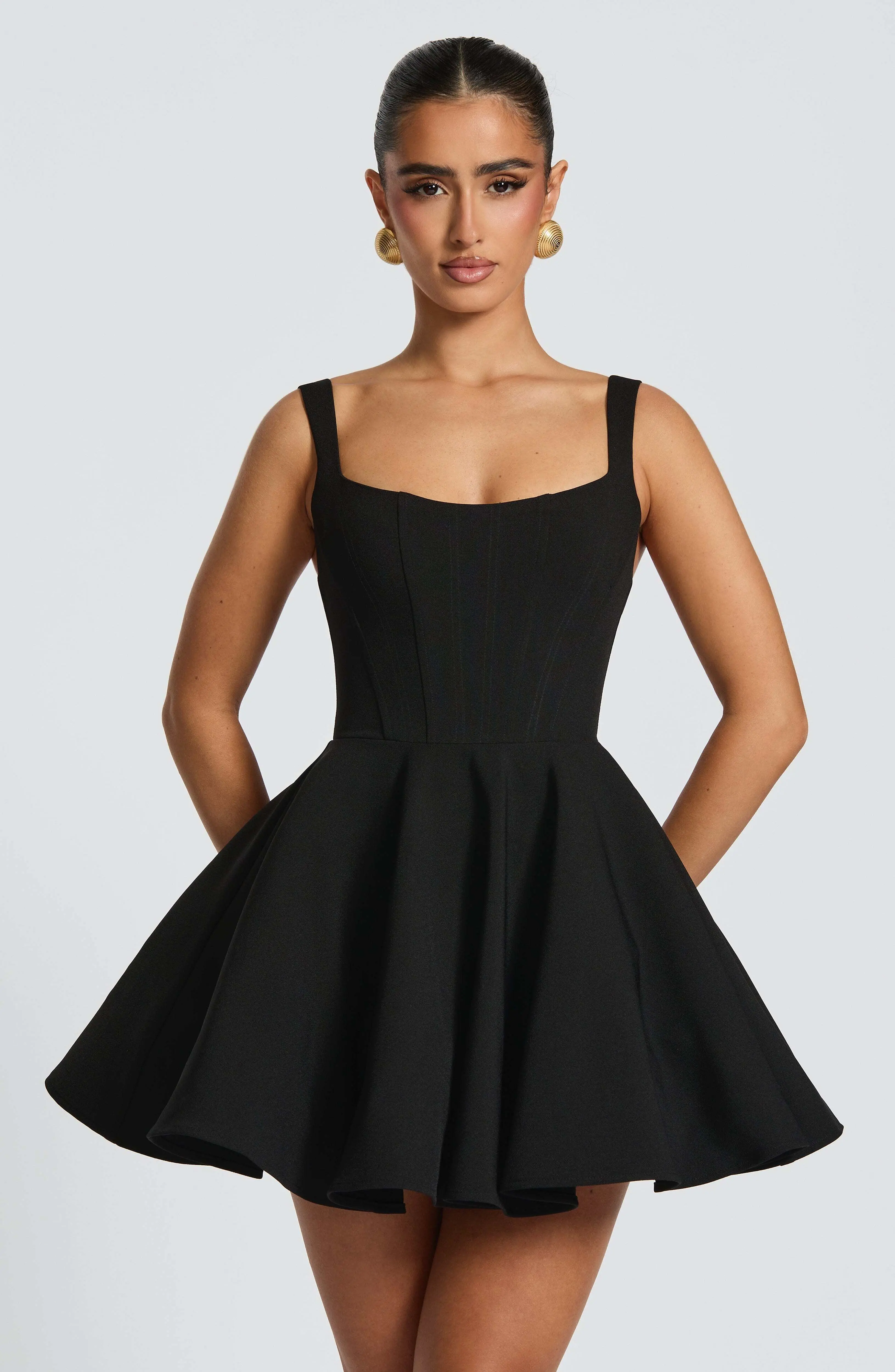 Rue Mini Dress - Black - Image 3