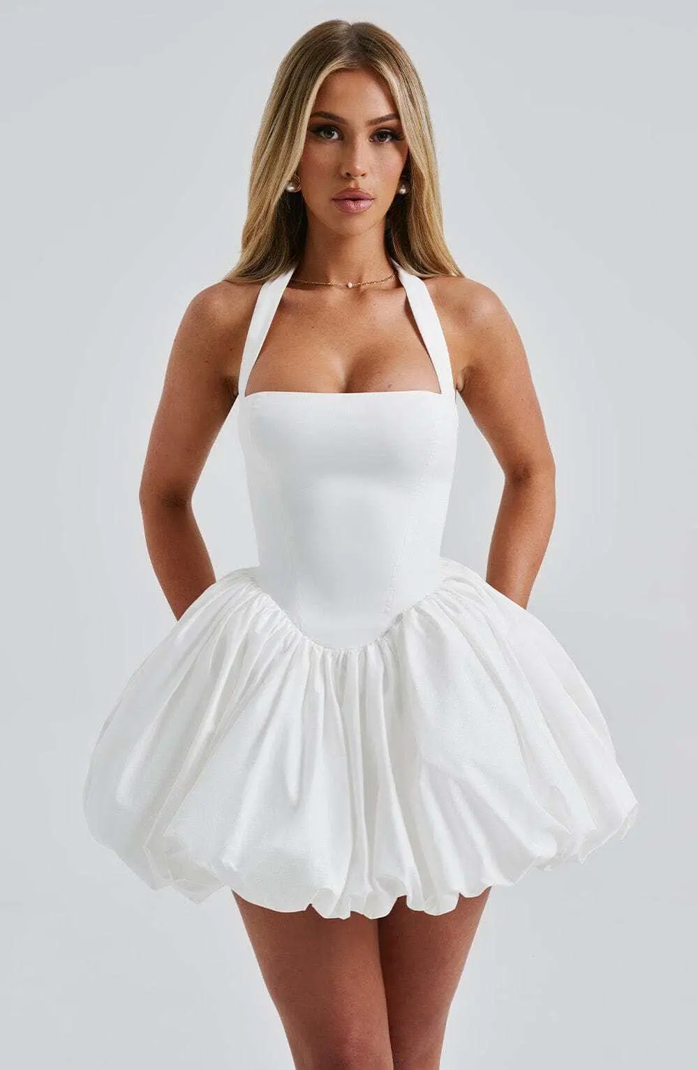 Maricia Mini Dress - Ivory - Image 10