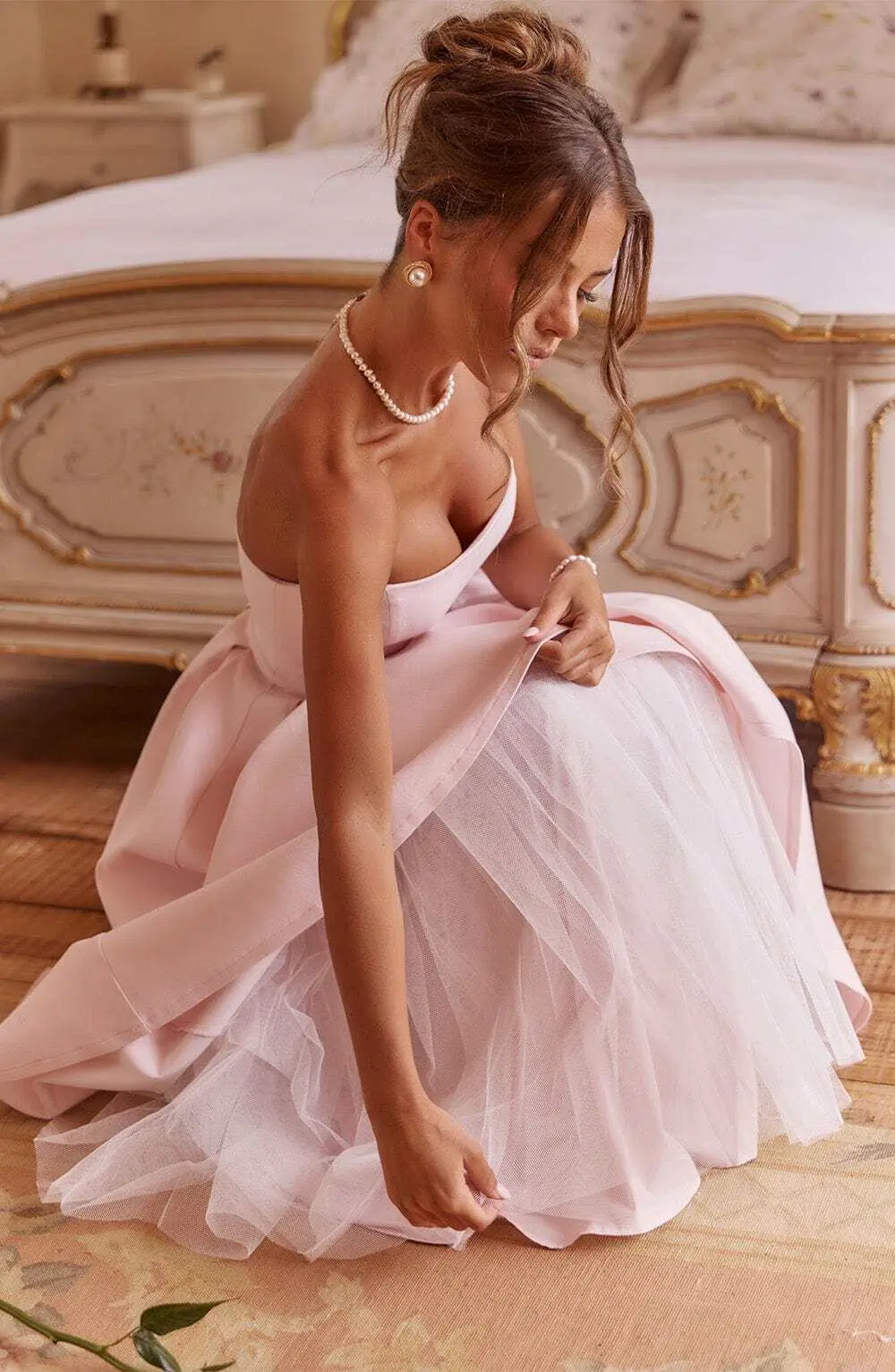 Edith Midi Dress - Blush - Image 2