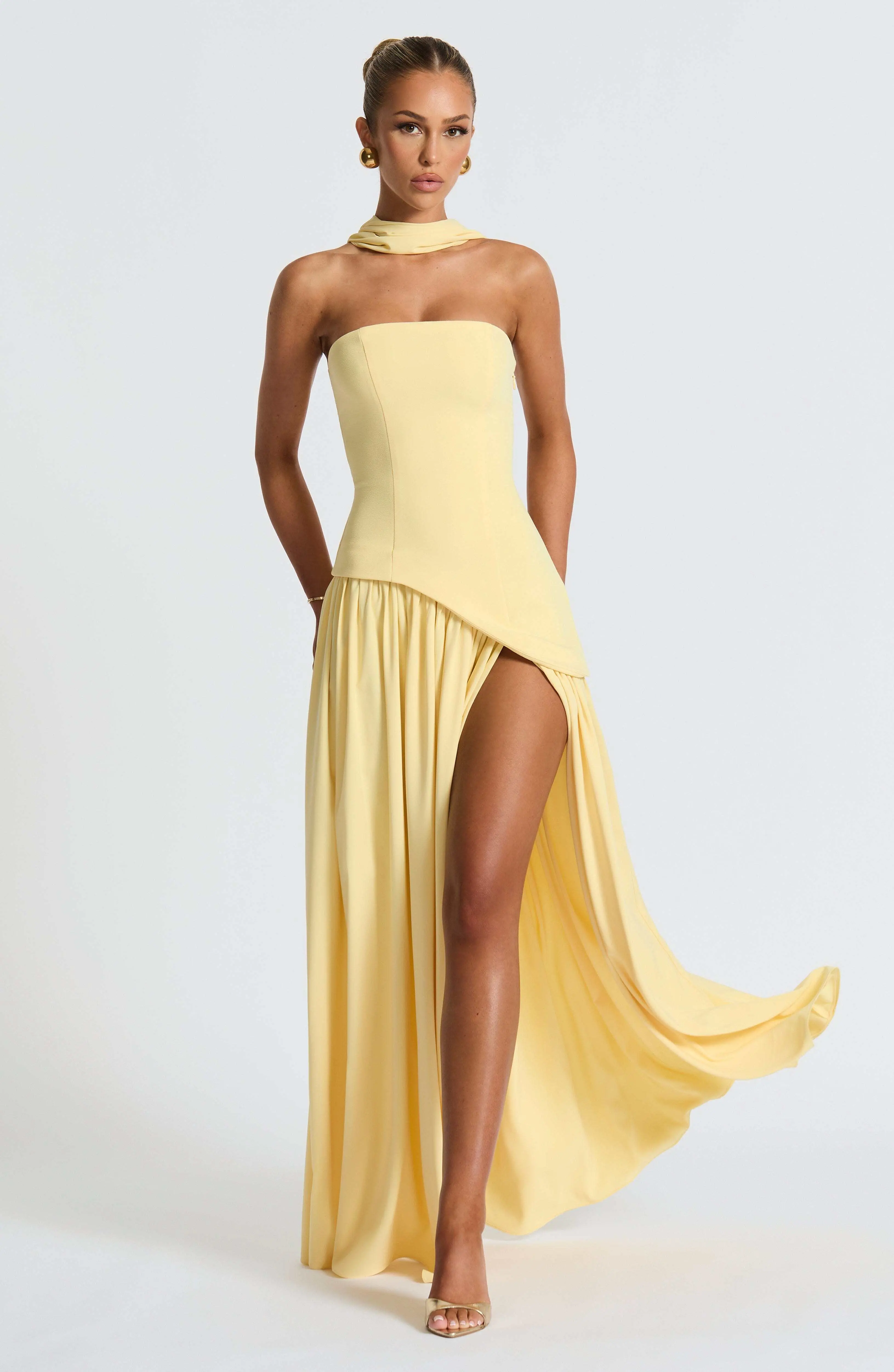 Maliyah Maxi Dress - Lemon - Image 6