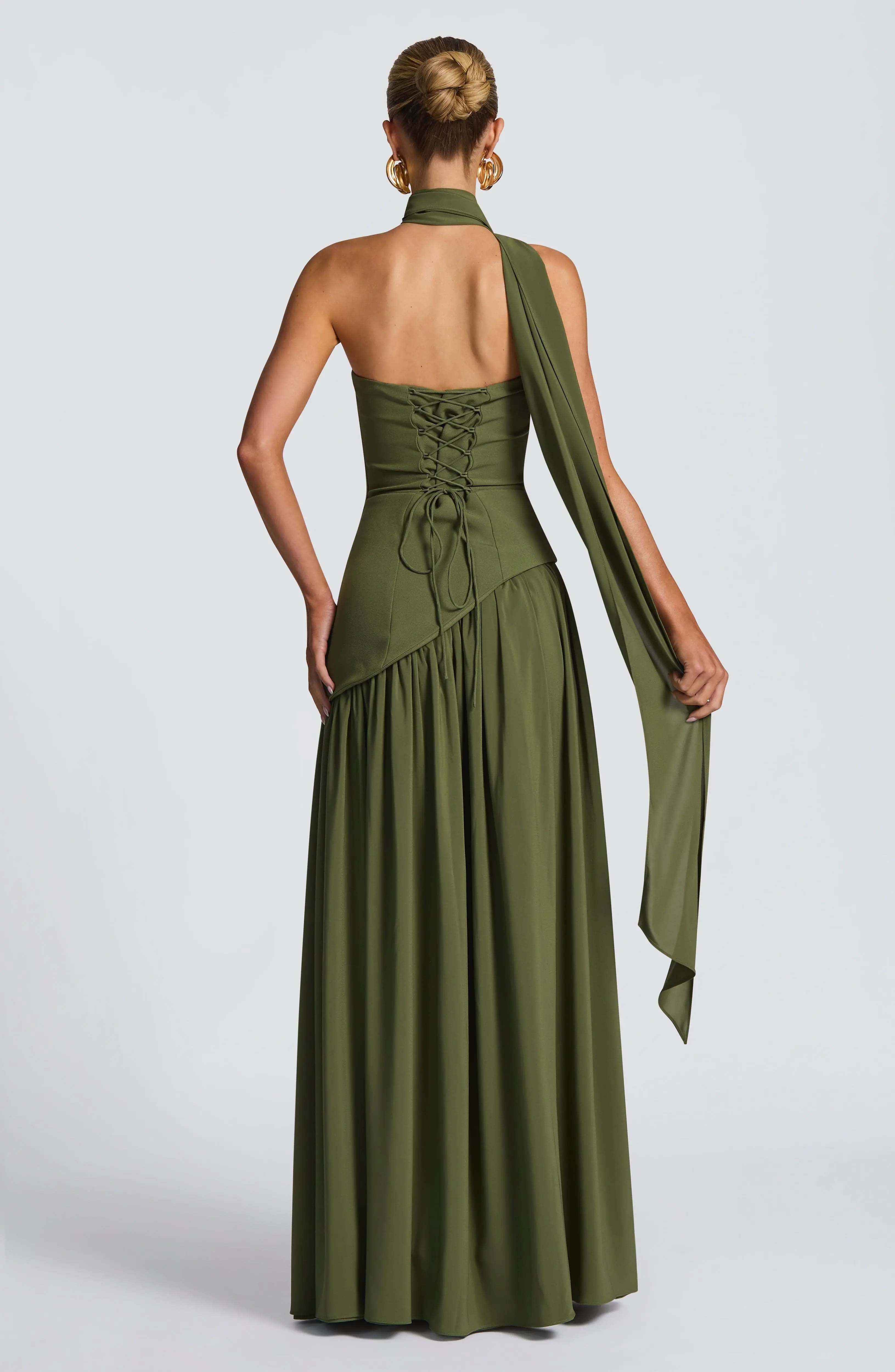 Maliyah Maxi Dress - Khaki - Image 3
