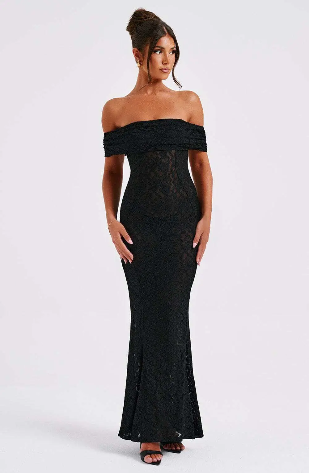 Stephanie Maxi Dress - Black - Image 3