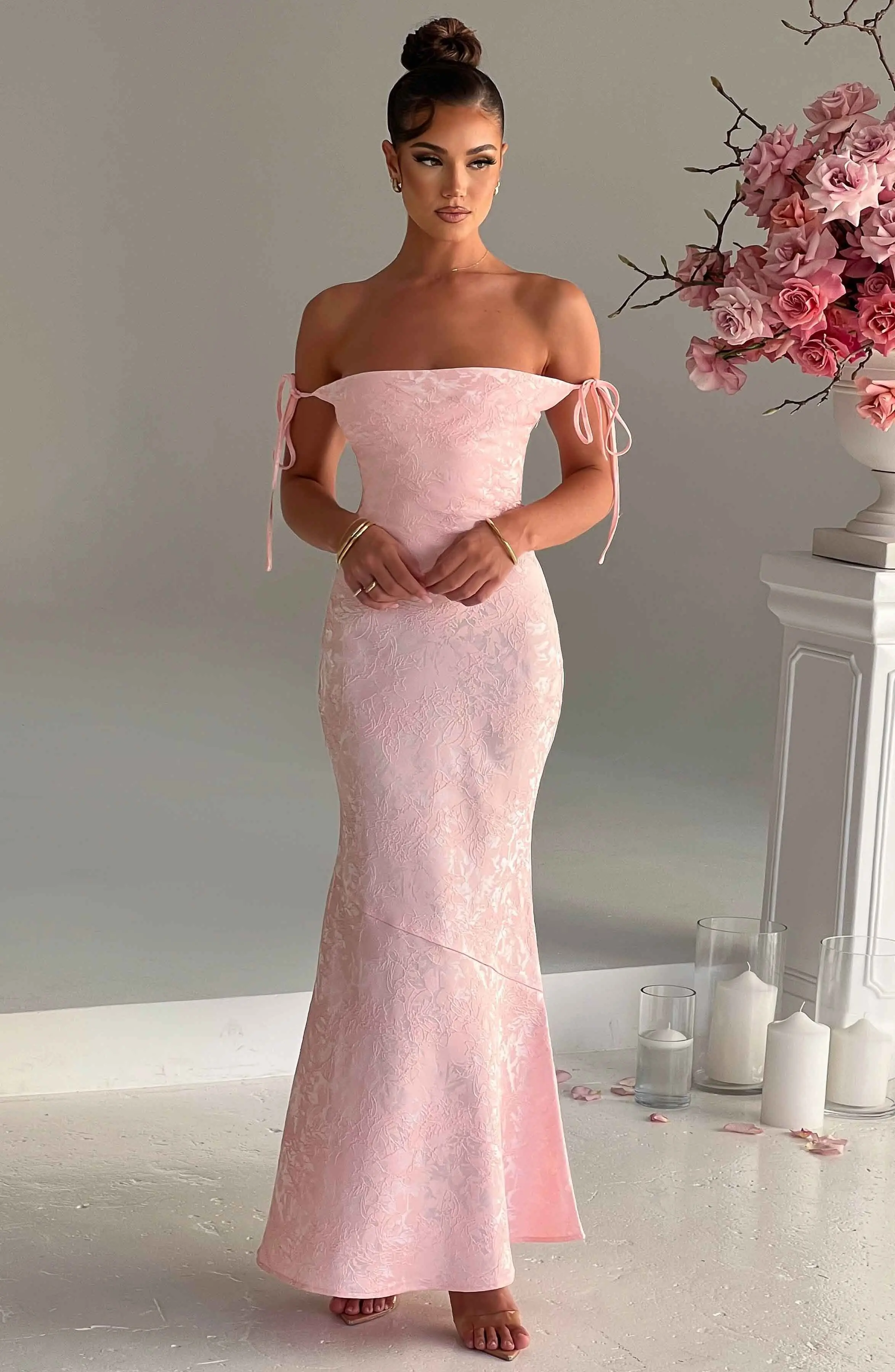 Whitney Maxi Dress - Blush - Image 2