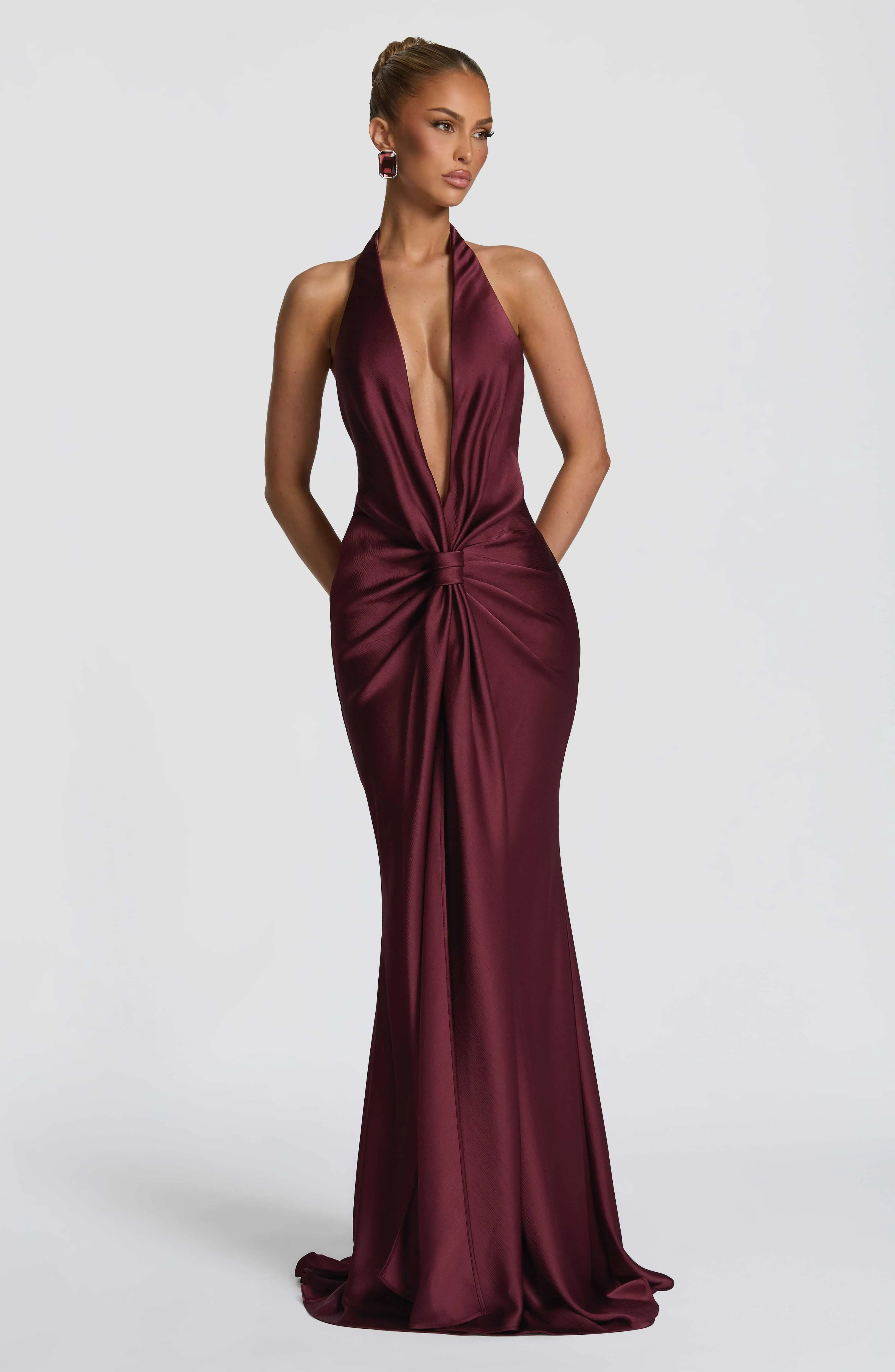 Linette Gown - Cherry Lacquer - Image 6