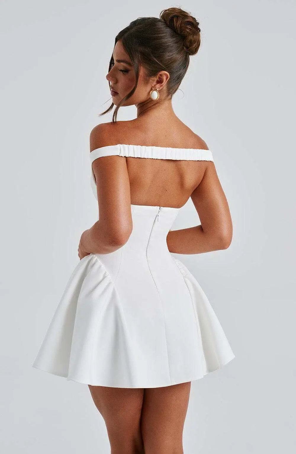 Marla Mini Dress - Ivory - Image 8