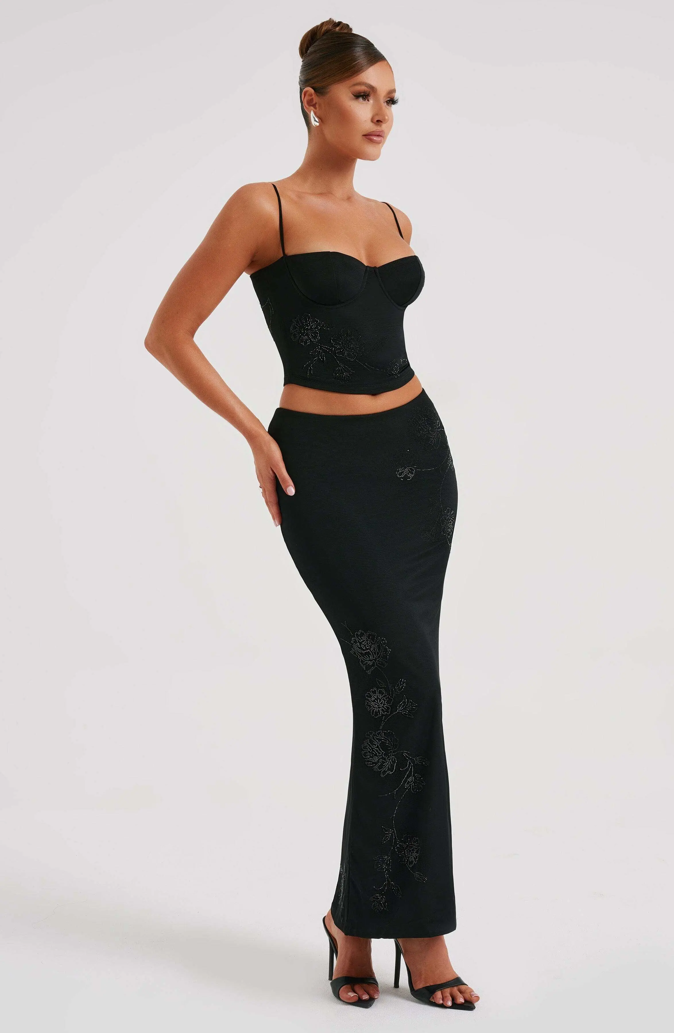 Izi Maxi Skirt - Black - Image 7