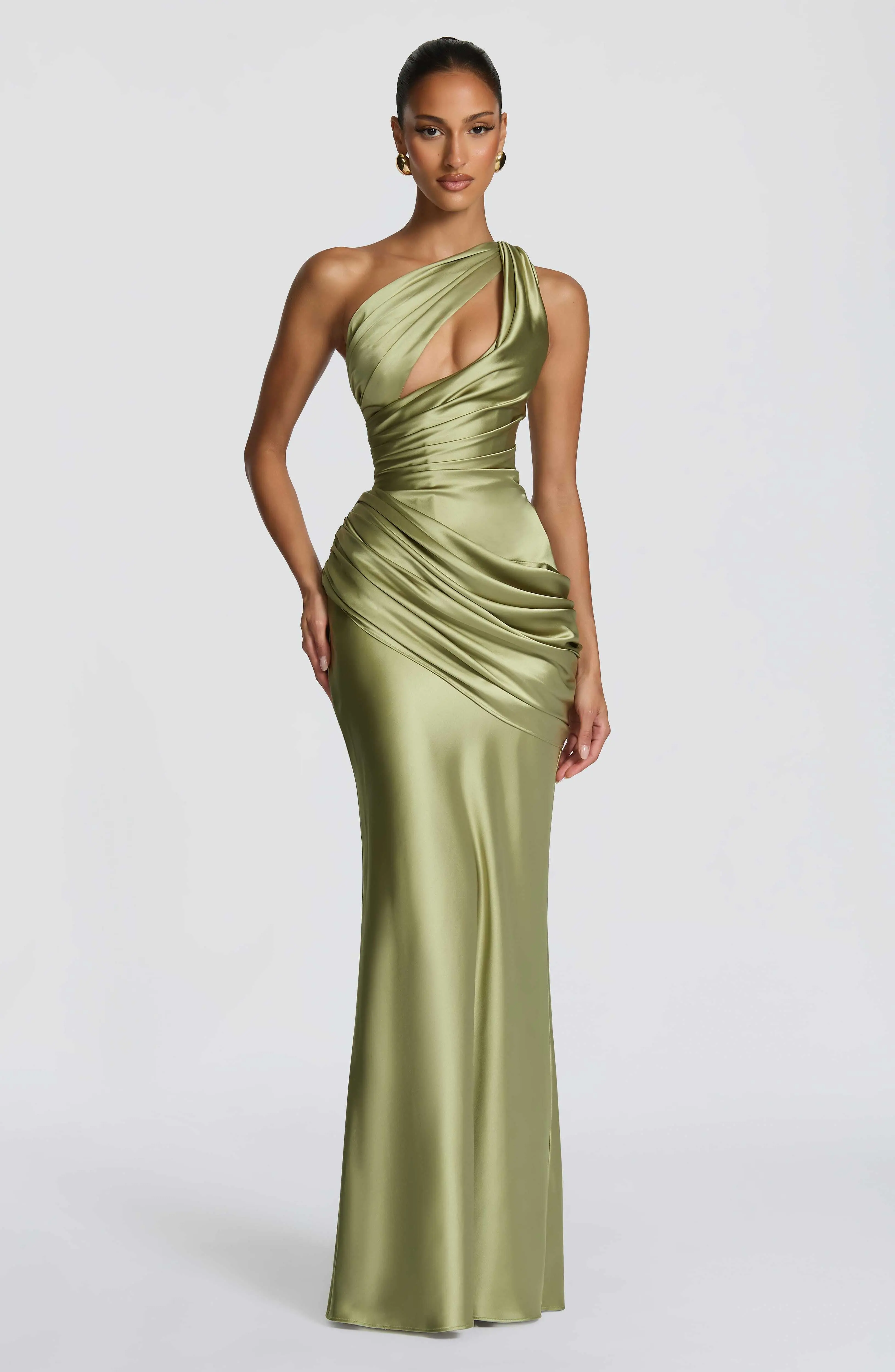 Emina Maxi Dress - Light Olive