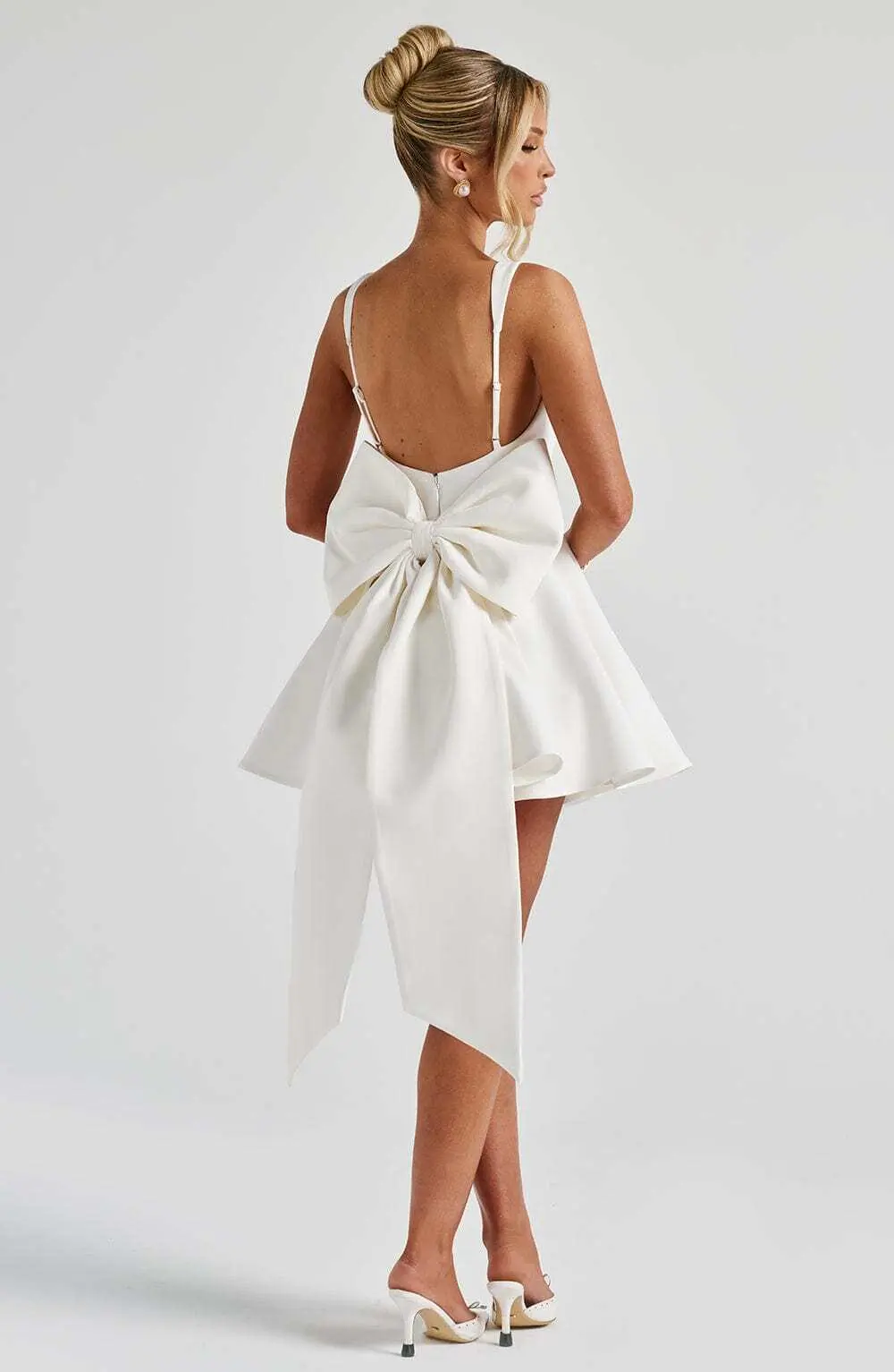 Rue Mini Dress - Ivory - Image 9