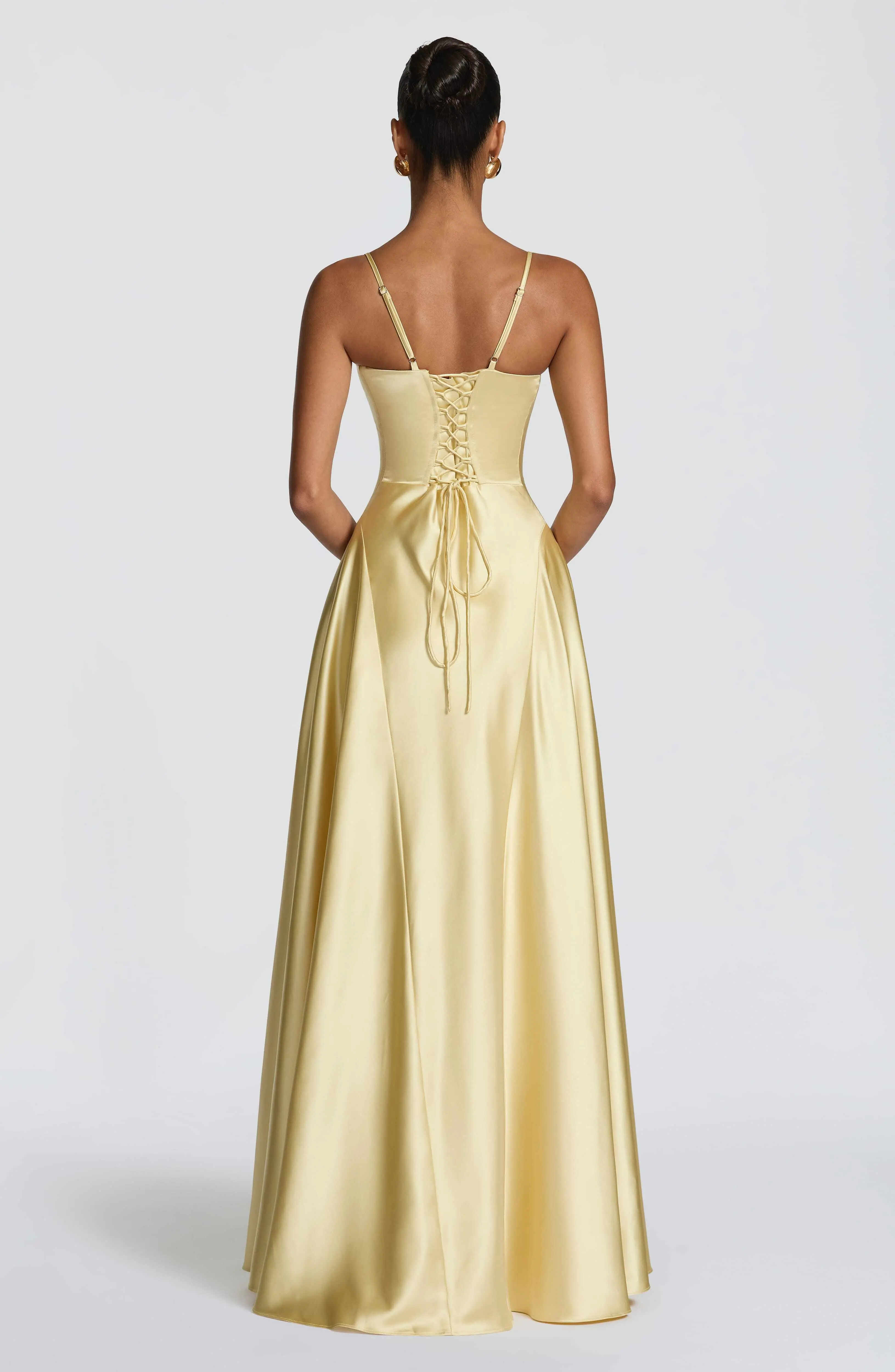 Asterin Maxi Dress - Lemon - Image 2