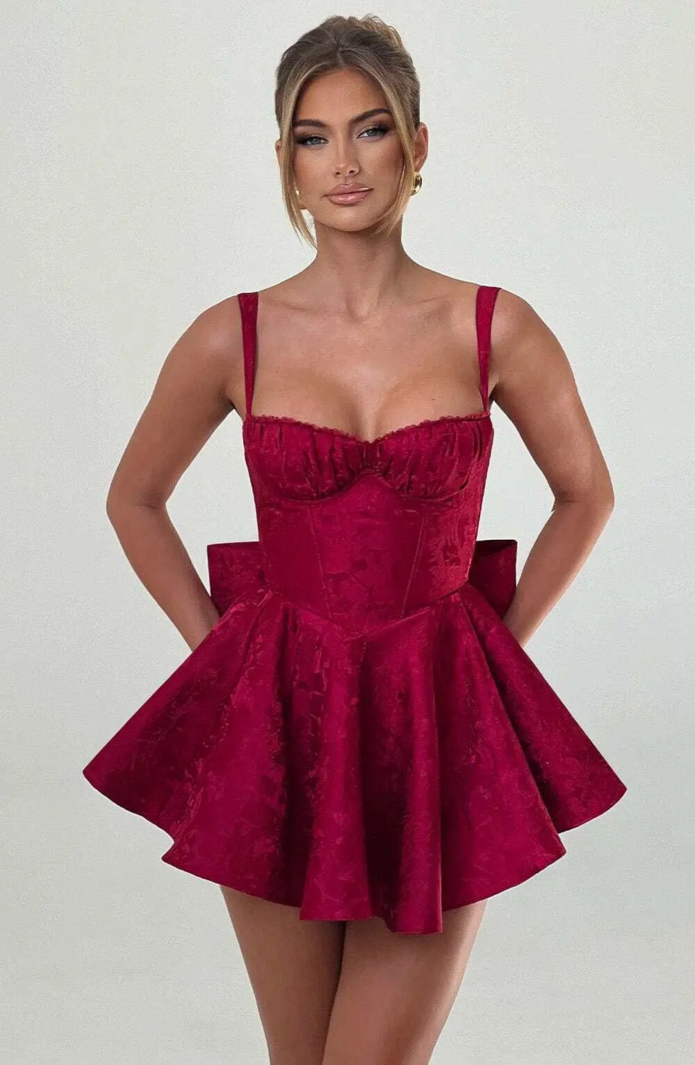 Emelie Playsuit - Red - Image 16