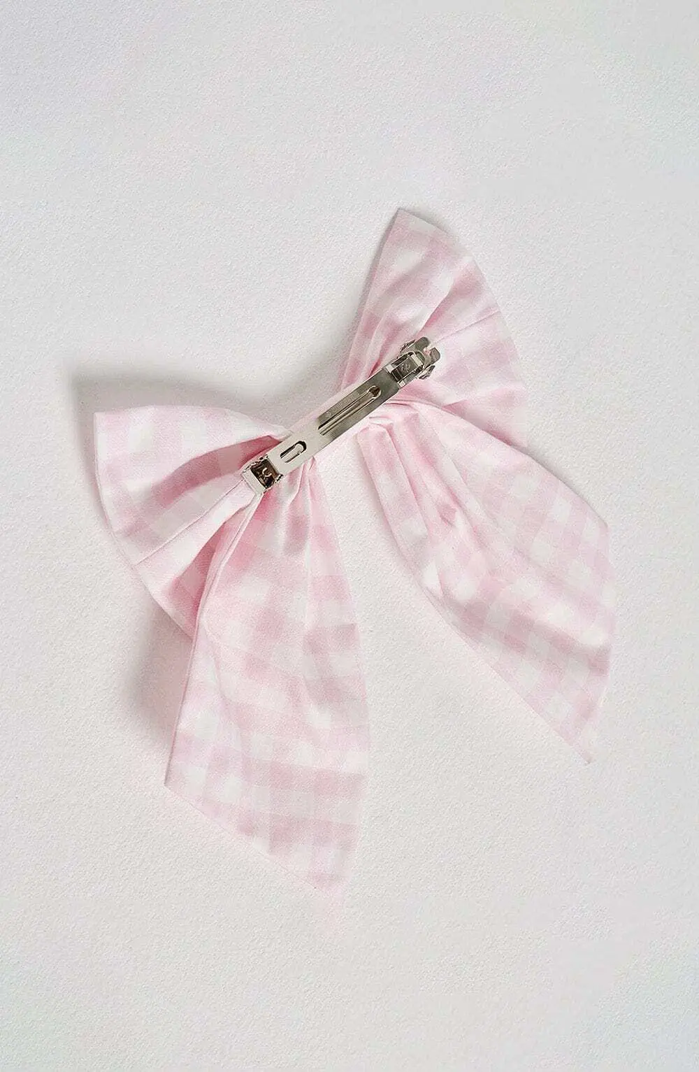 Mitzi Bow - Blush Gingham - Image 4