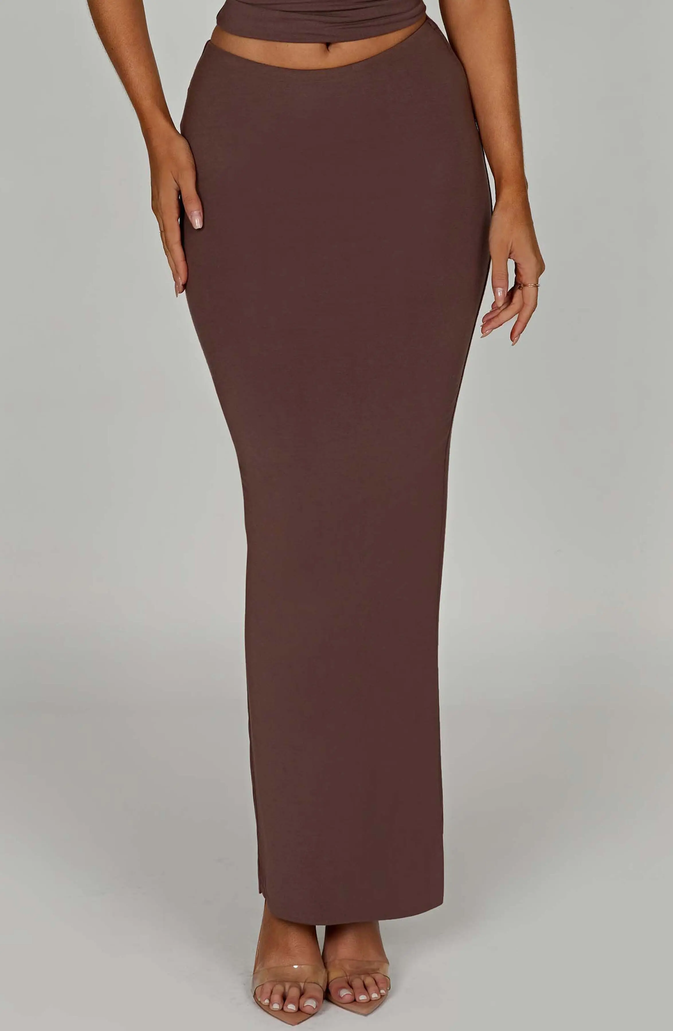 Yazmin Maxi Skirt - Chocolate - Image 2
