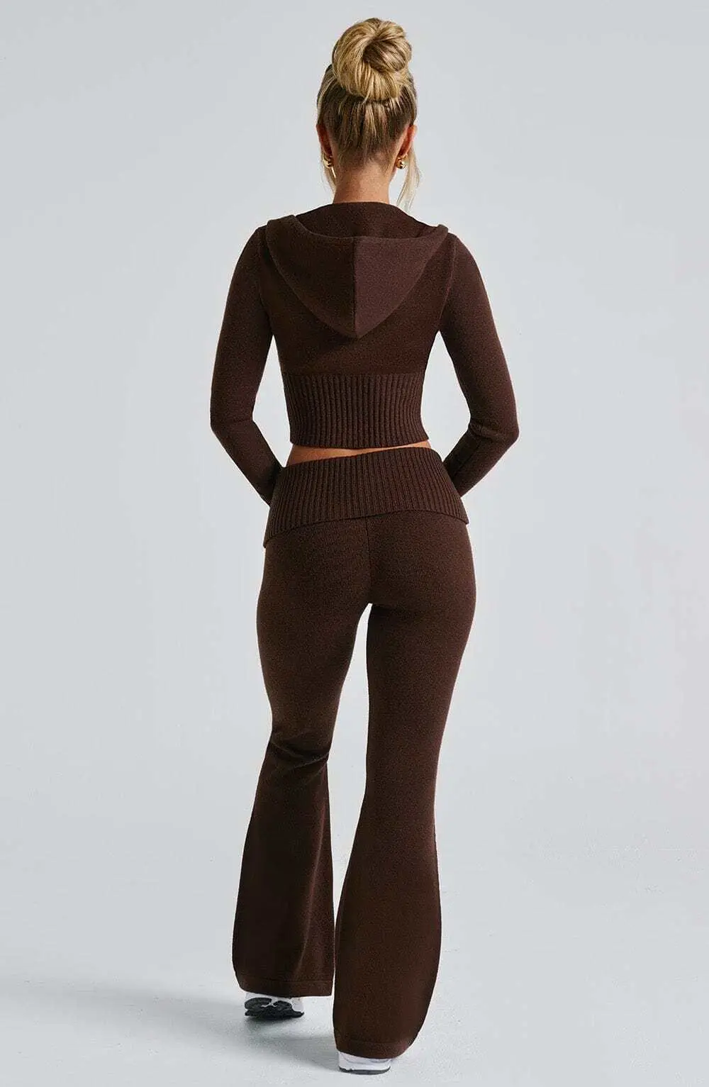 Portia Knit Pants - Chocolate - Image 3