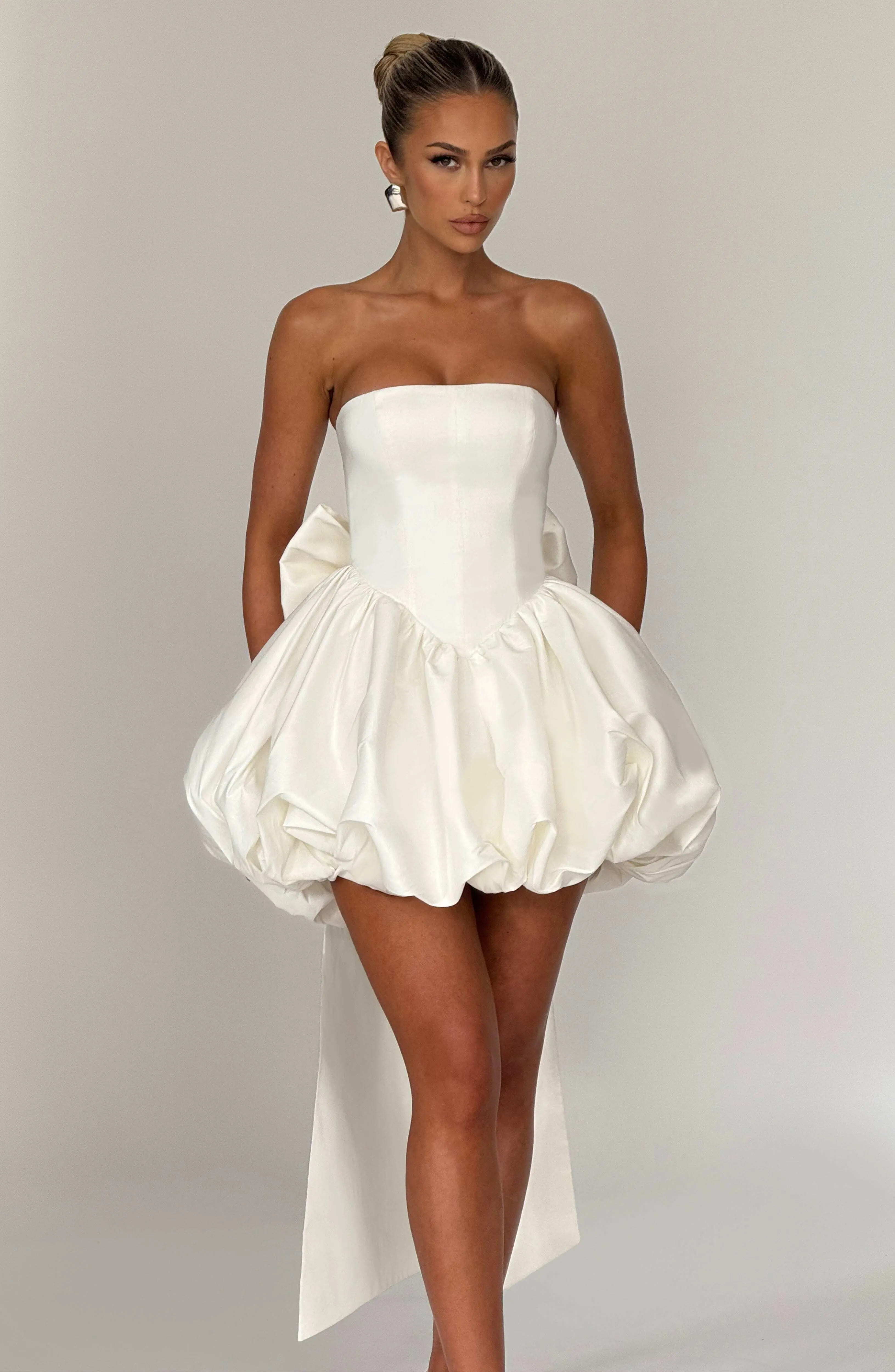 Lotus Mini Dress - Ivory