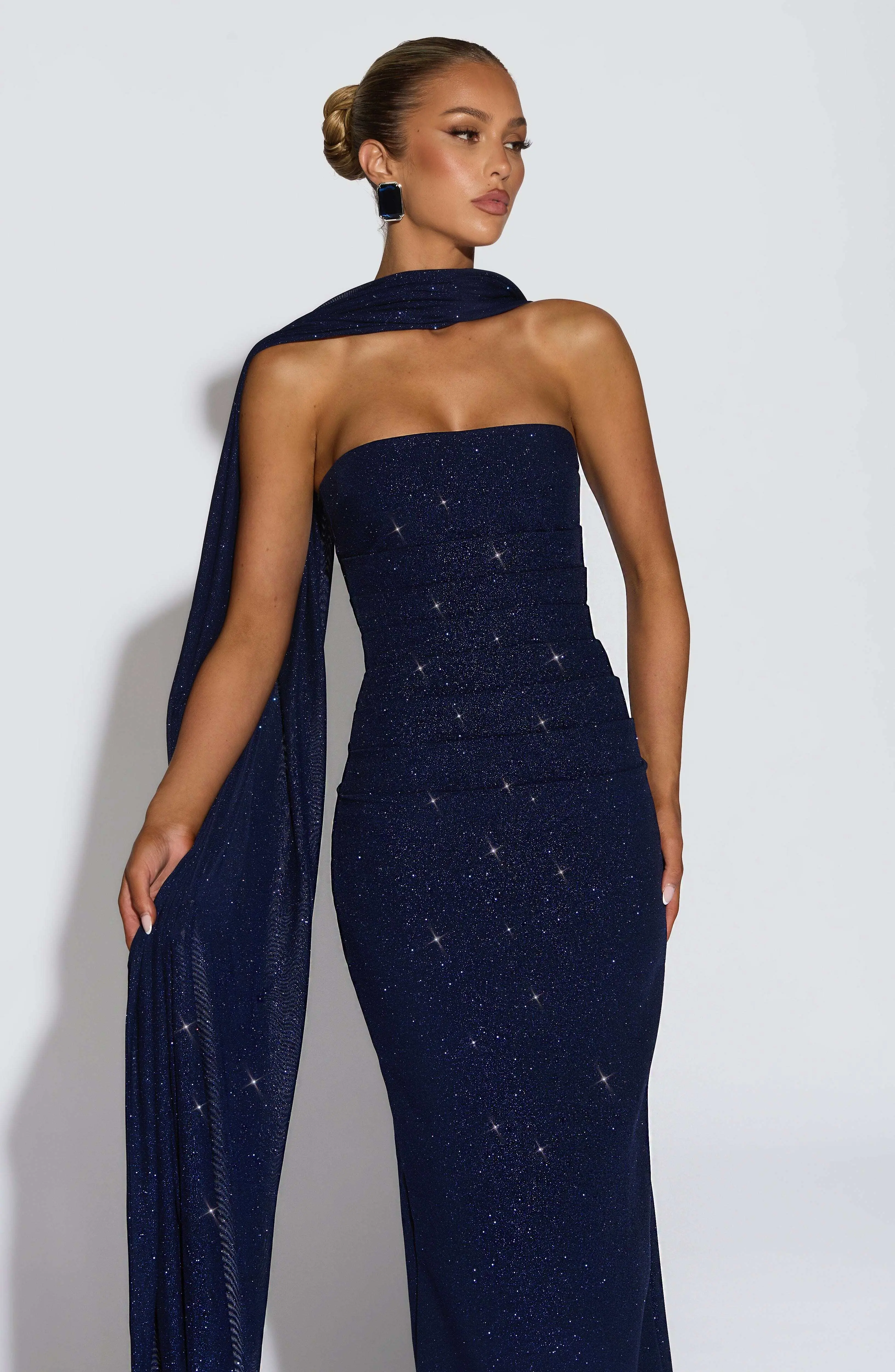 Agnes Shawl - Navy Sparkle - Image 4
