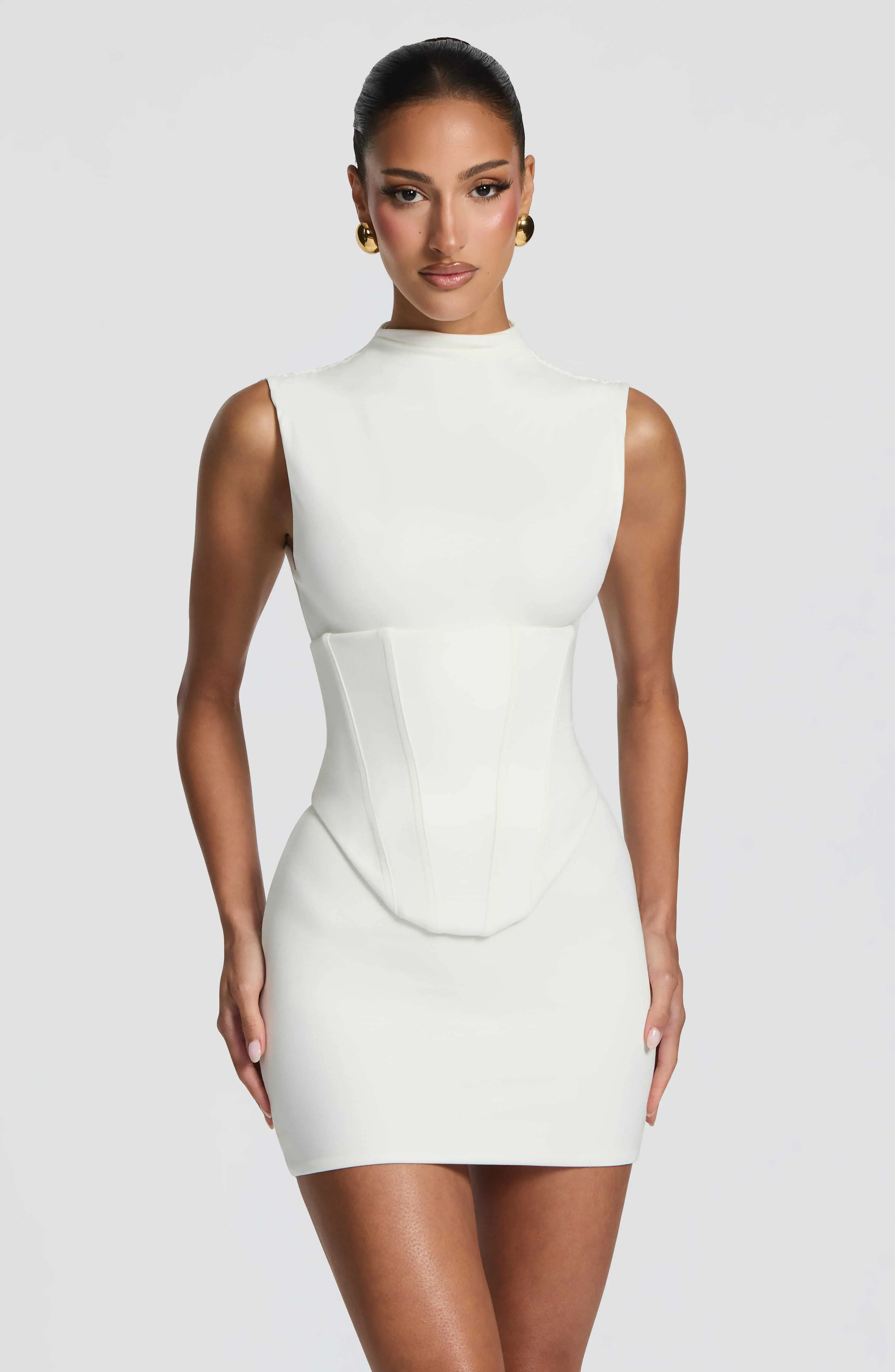 Soline Mini Dress - Ivory - Image 2
