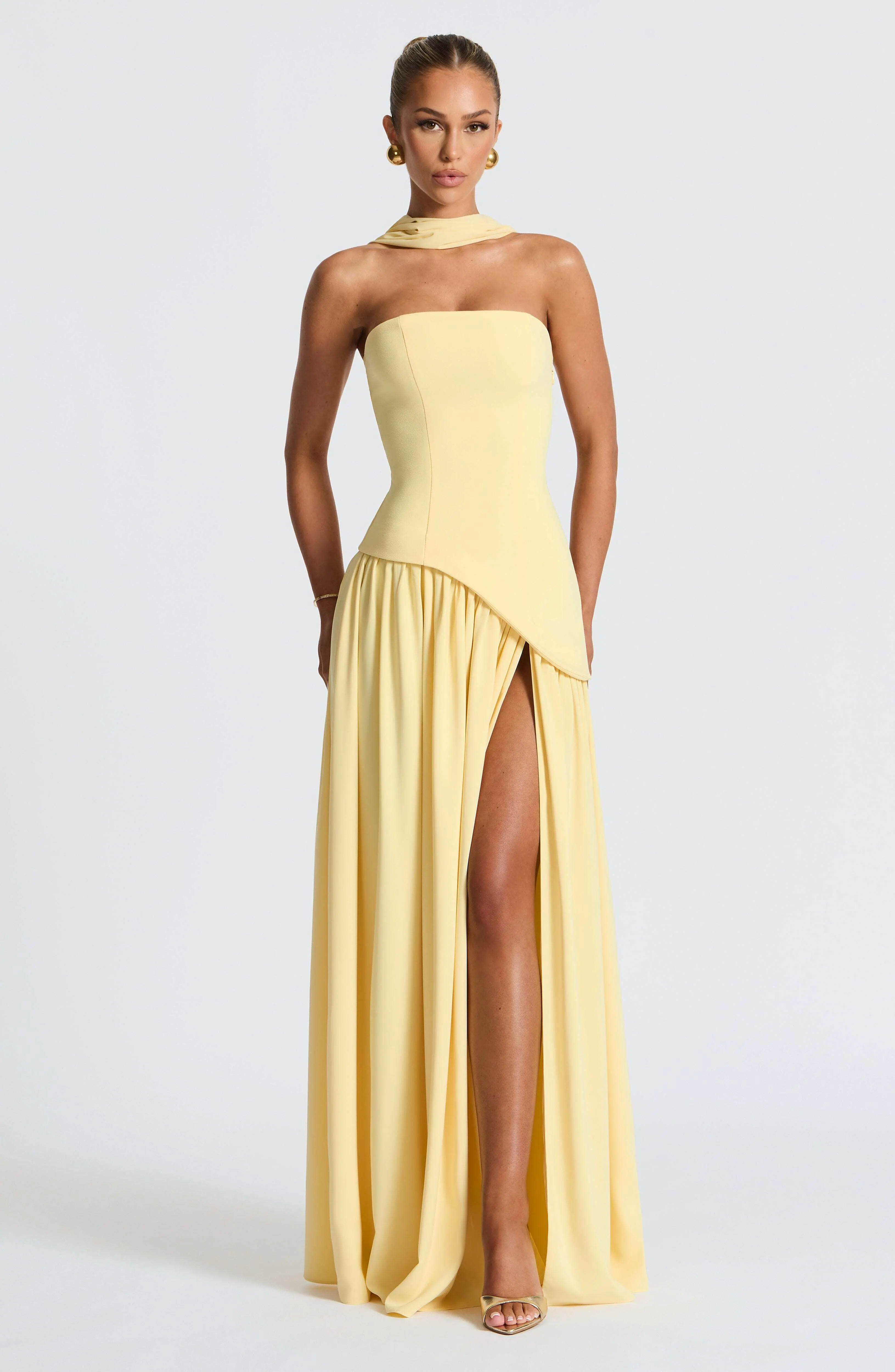 Maliyah Maxi Dress - Lemon - Image 13