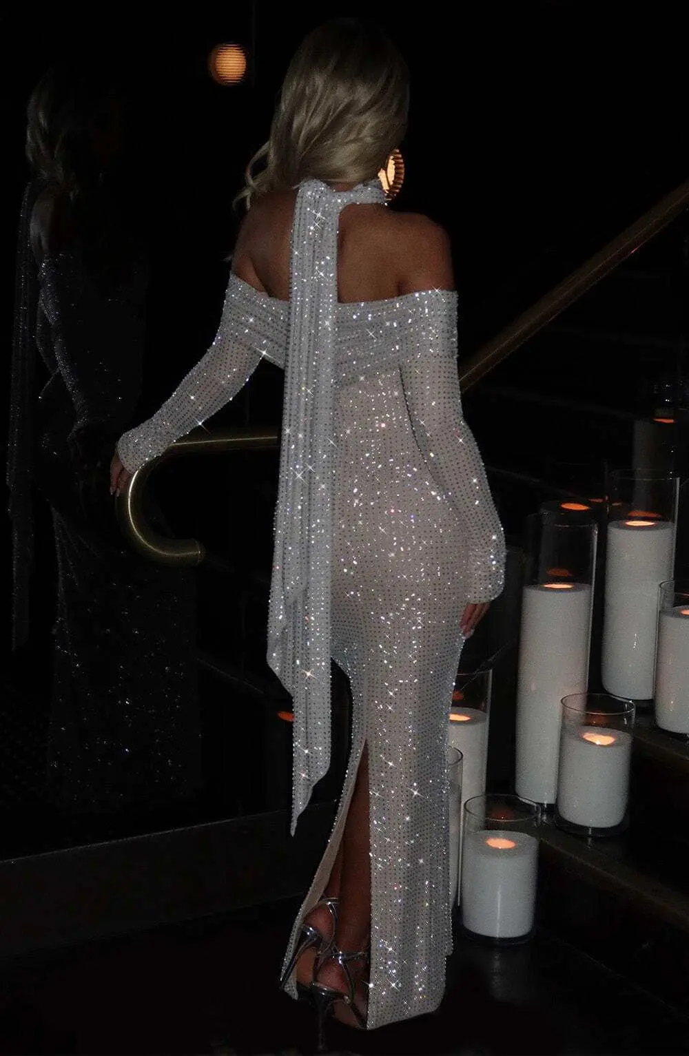 Cyprus Maxi Dress - Nude - Image 3