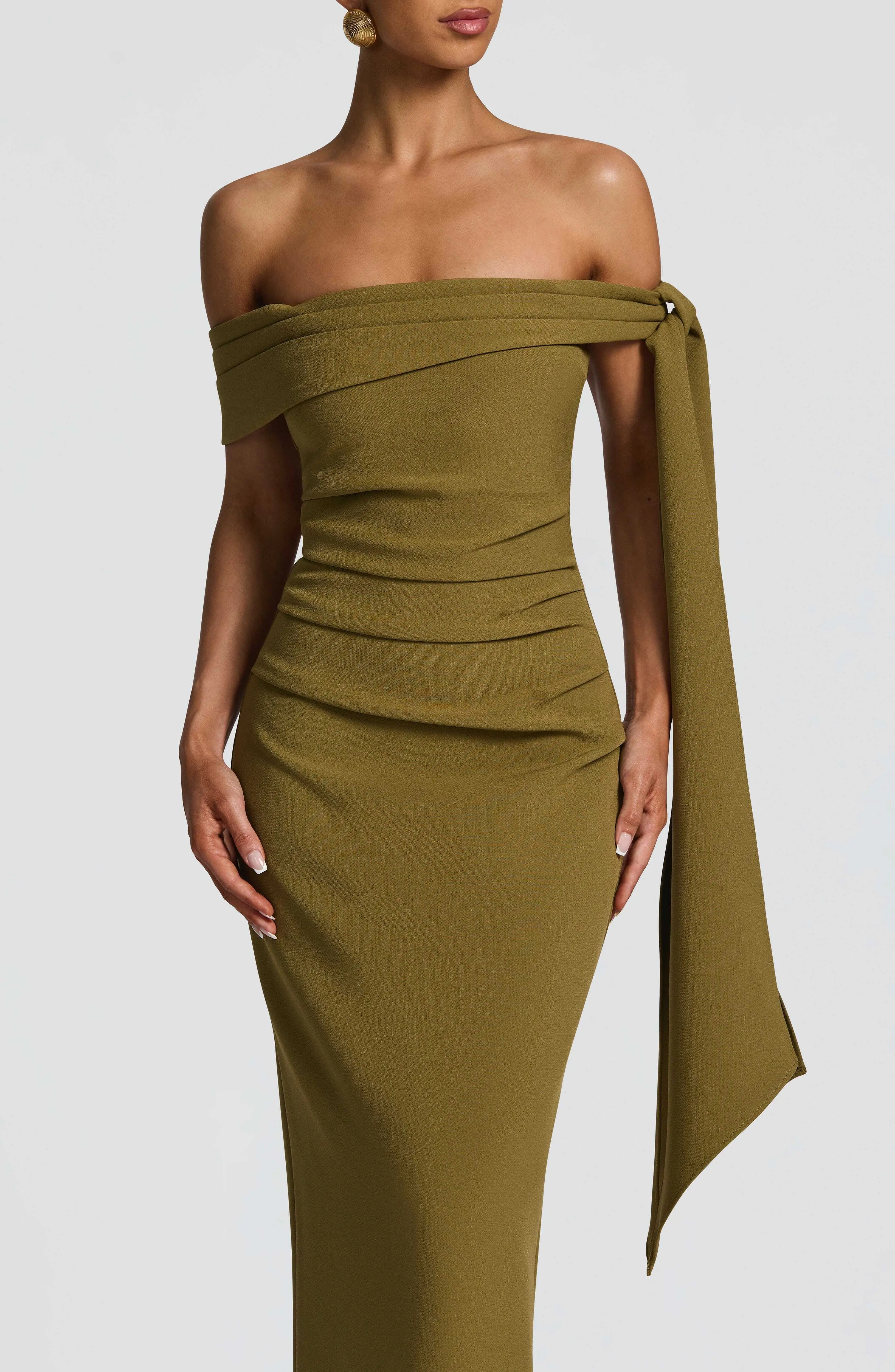 Addie Maxi Dress - Deep Olive - Image 5
