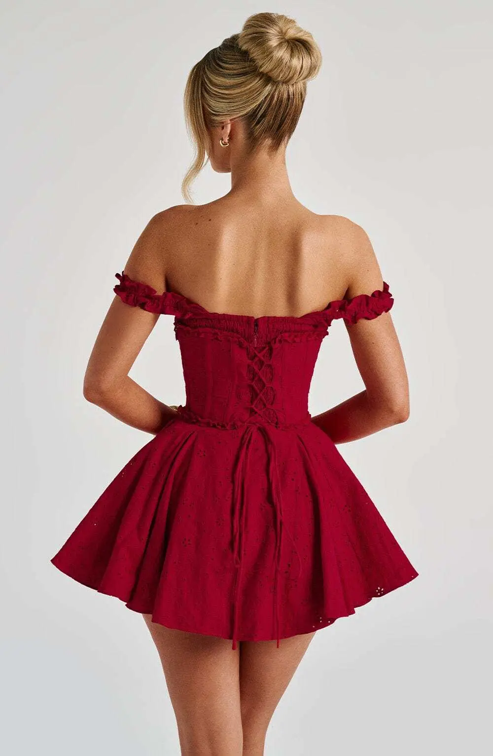 Elva Playsuit - Red - Image 3