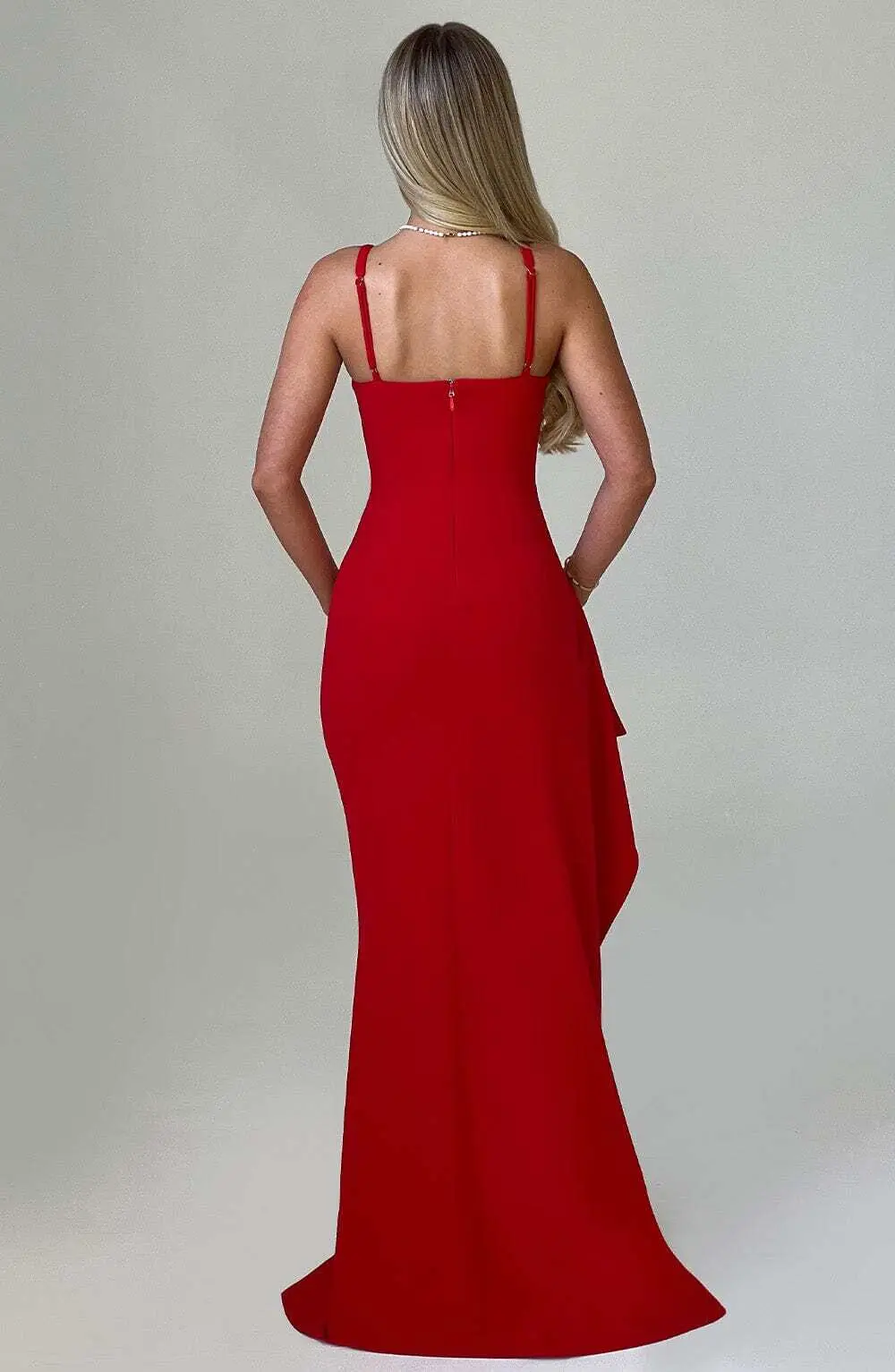 Violetta Maxi Dress - Red - Image 11