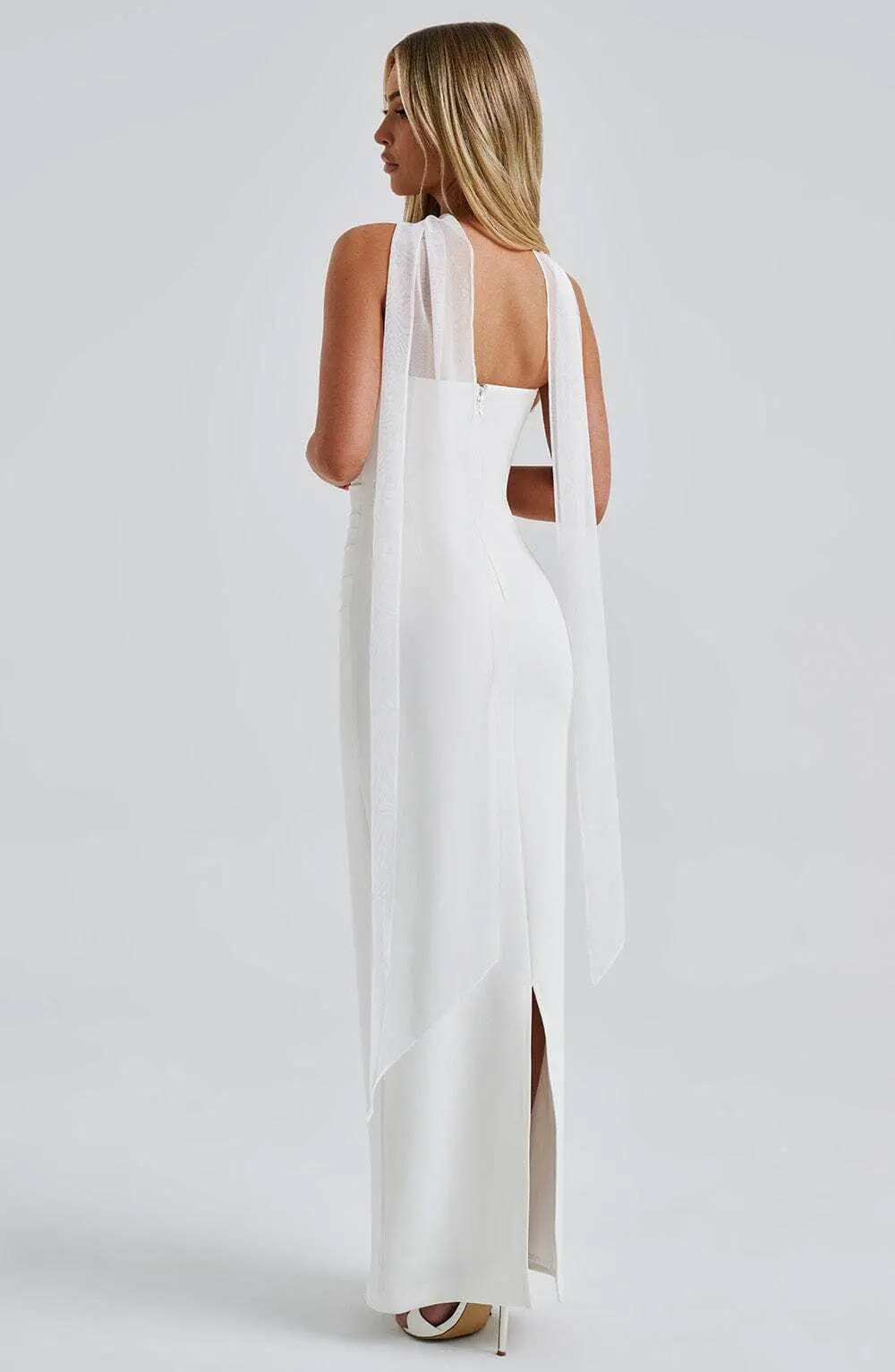 Yulia Maxi Dress - Ivory - Image 4