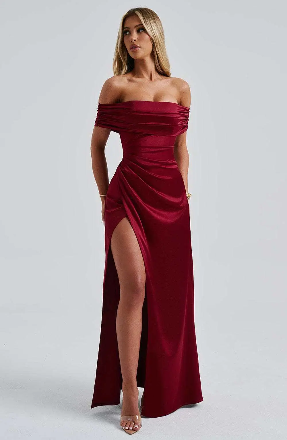 Gwendolyn Maxi Dress - Burgundy - Image 9