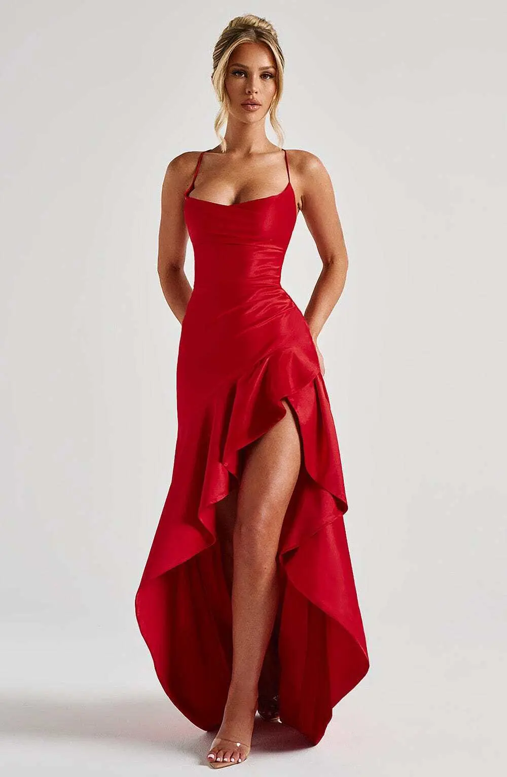 Samira Maxi Dress - Red - Image 5