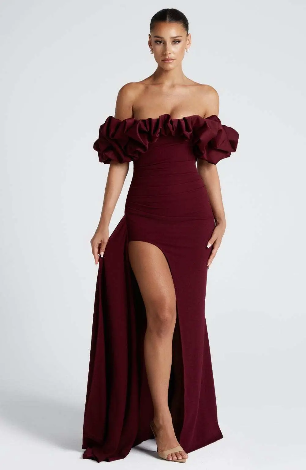Elsie Maxi Dress - Cherry Lacquer - Image 7