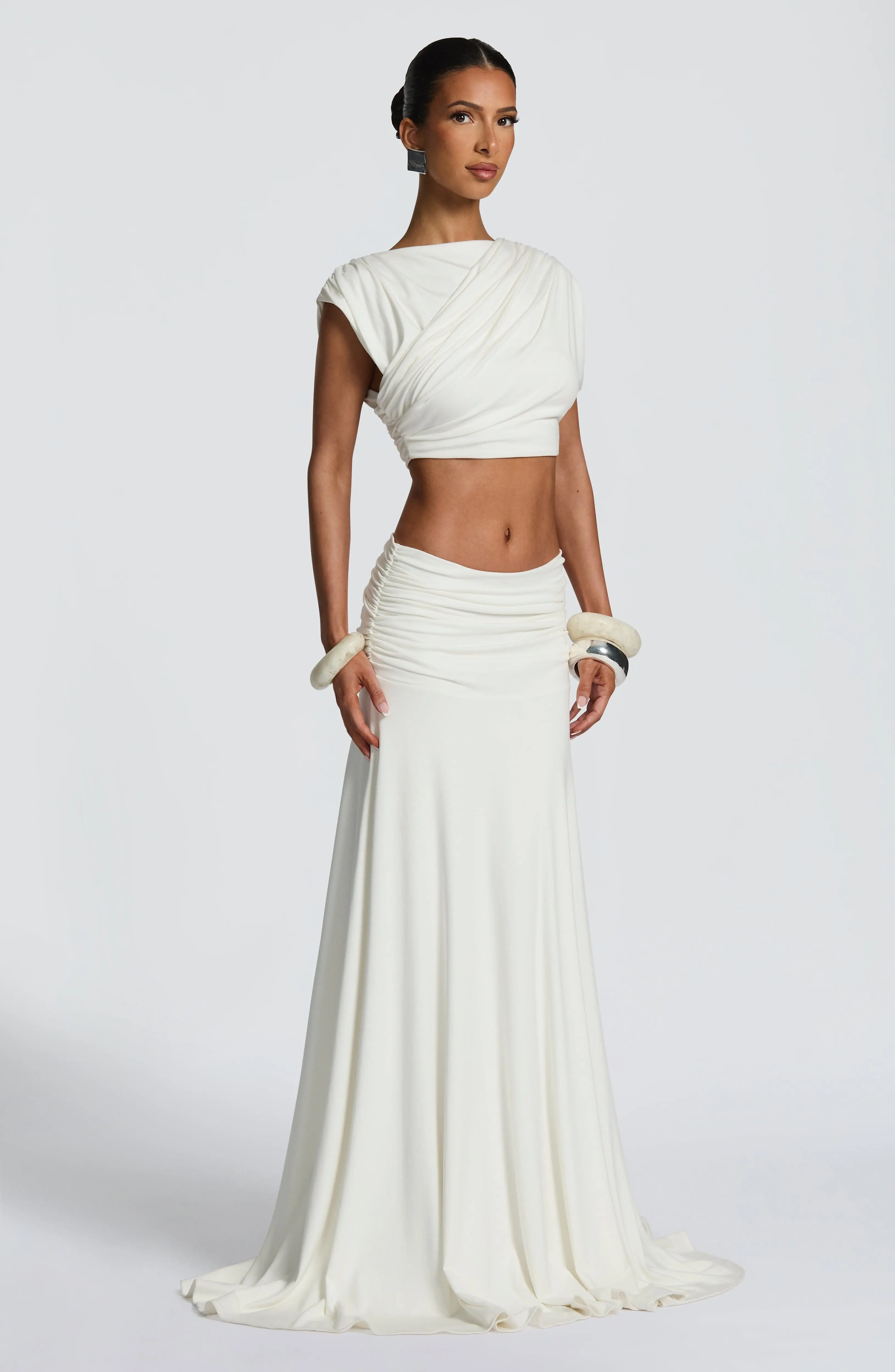 Paige Maxi Skirt - Ivory - Image 2