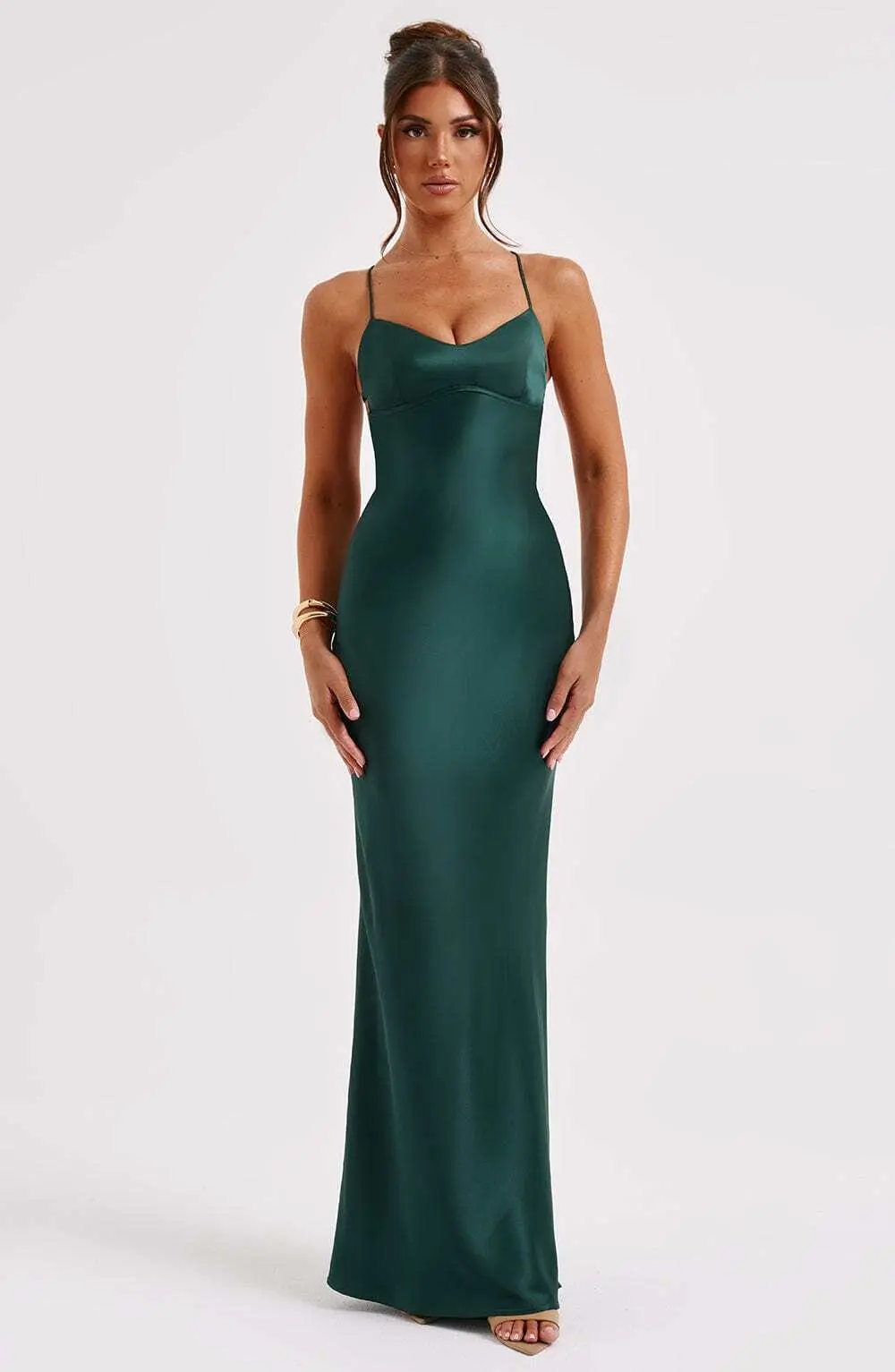 Malika Maxi Dress - Emerald - Image 5