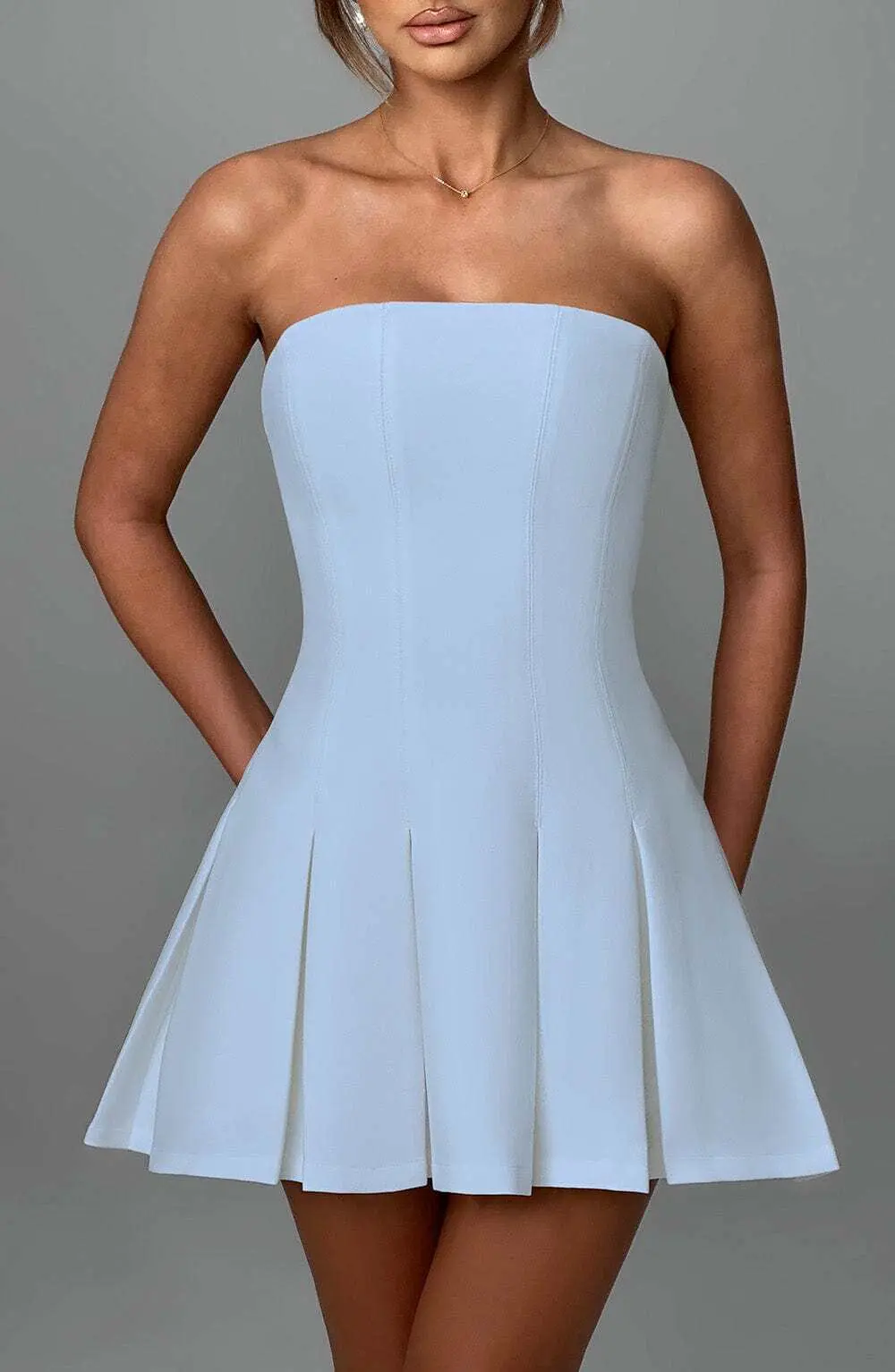 Bryony Mini Dress - Blue - Image 2