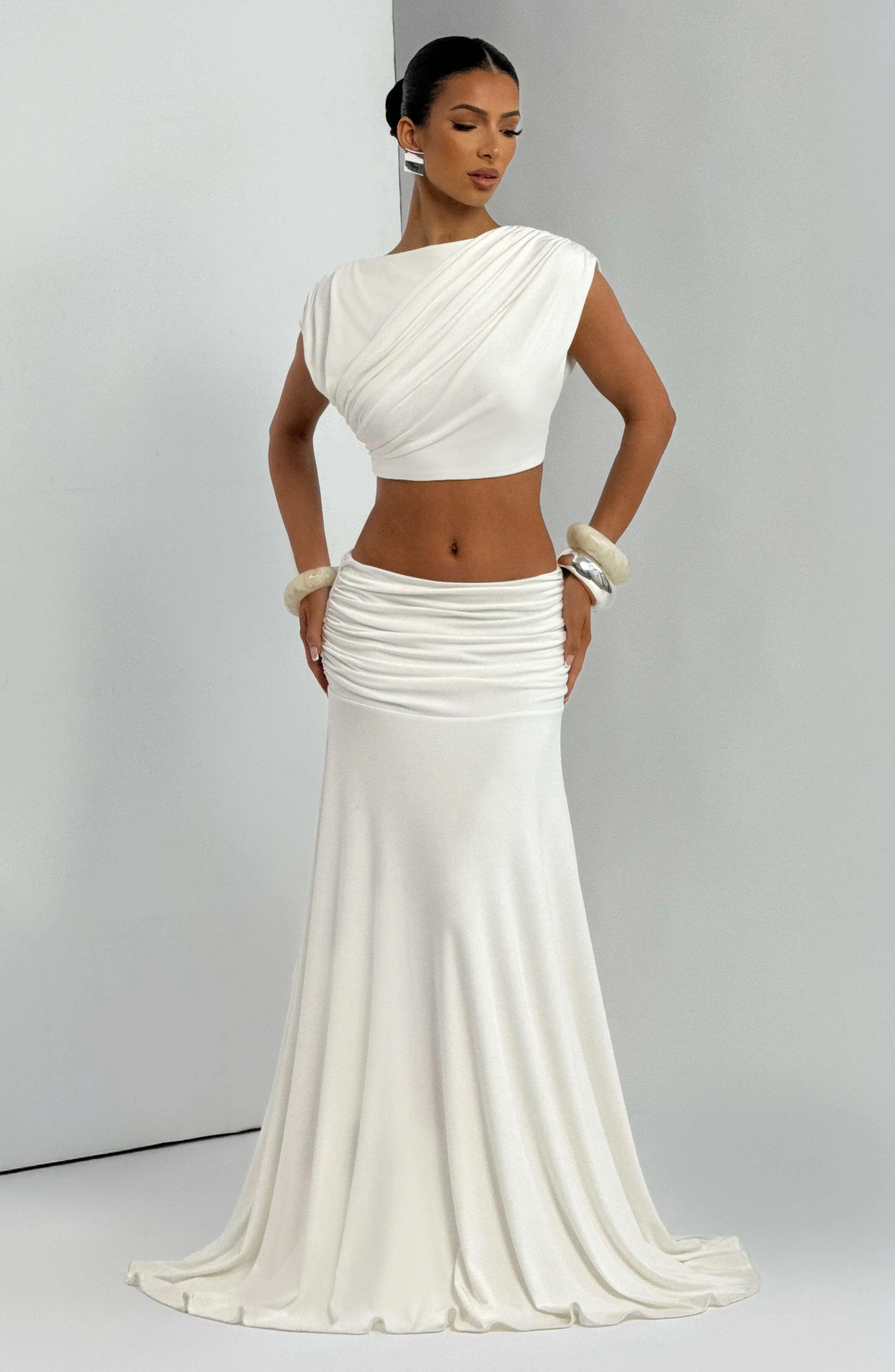 Paige Maxi Skirt - Ivory - Image 5