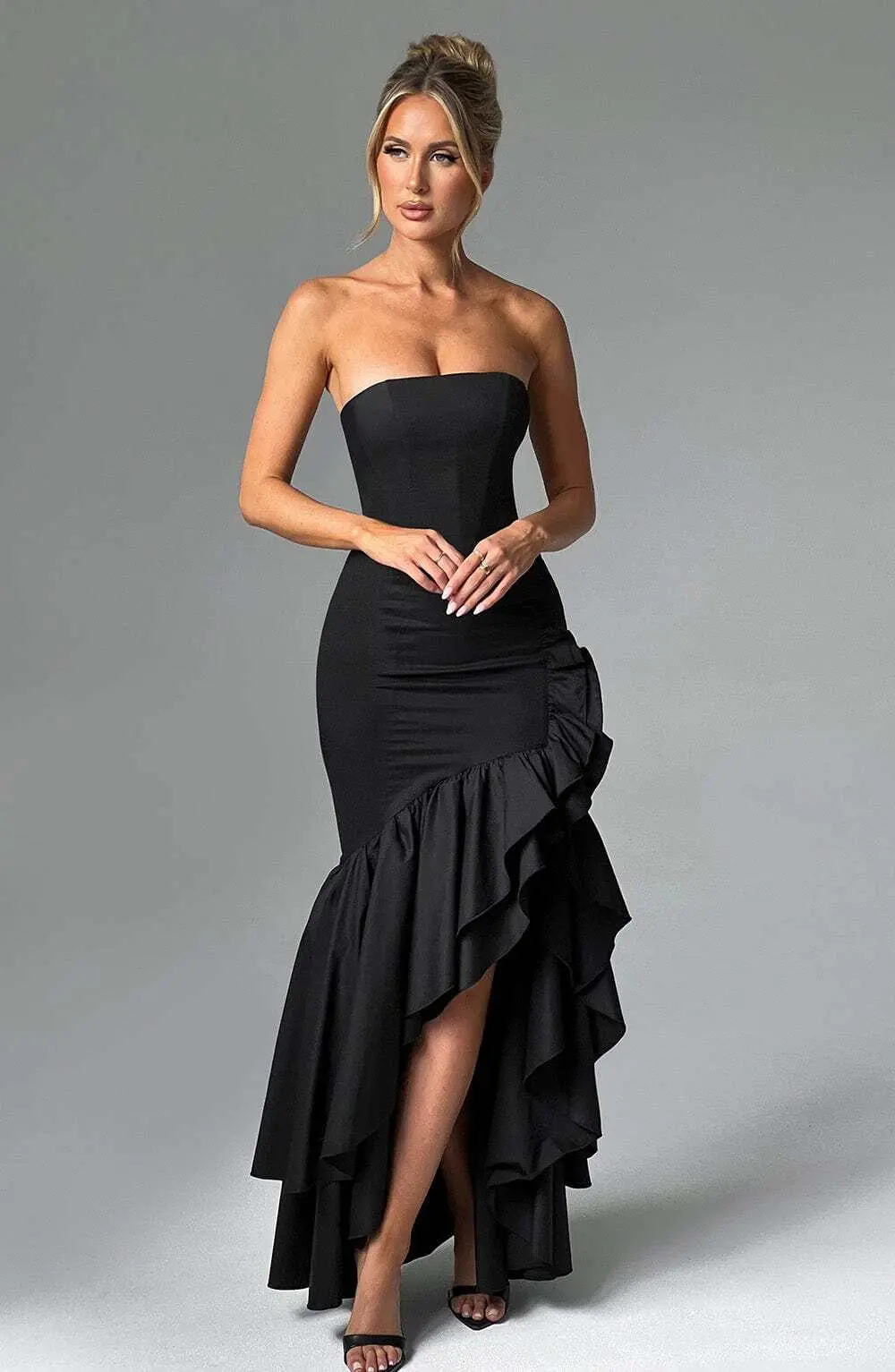 Angelina Maxi Dress - Black - Image 11
