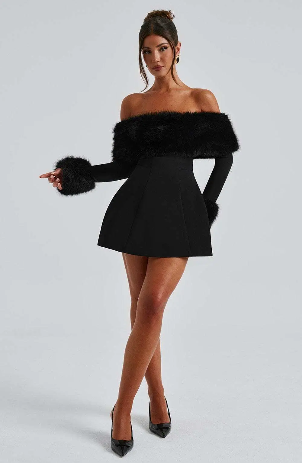 Villanelle Mini Dress - Black - Image 5