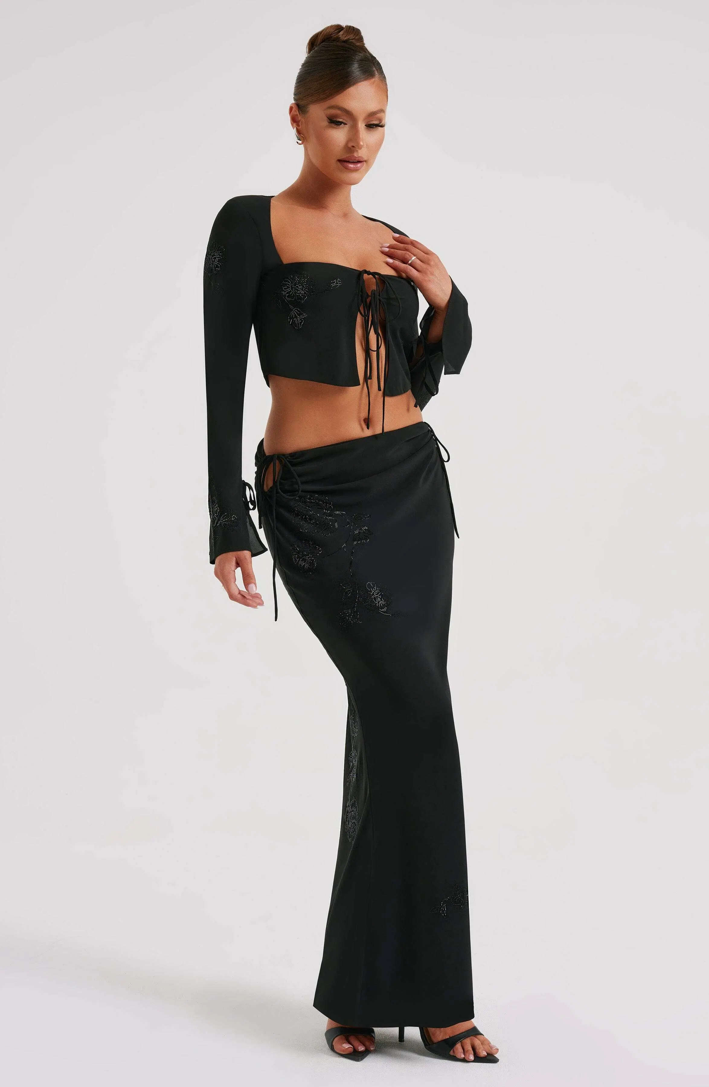 Tana Maxi Skirt - Black - Image 5