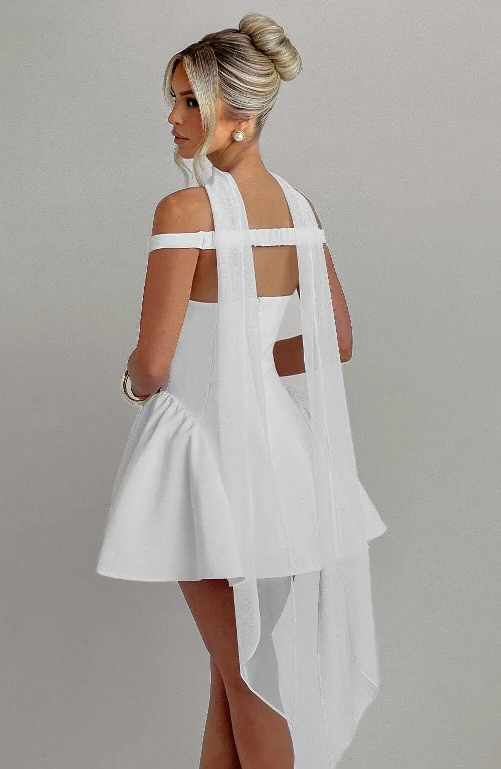 Marla Mini Dress - Ivory - Image 18