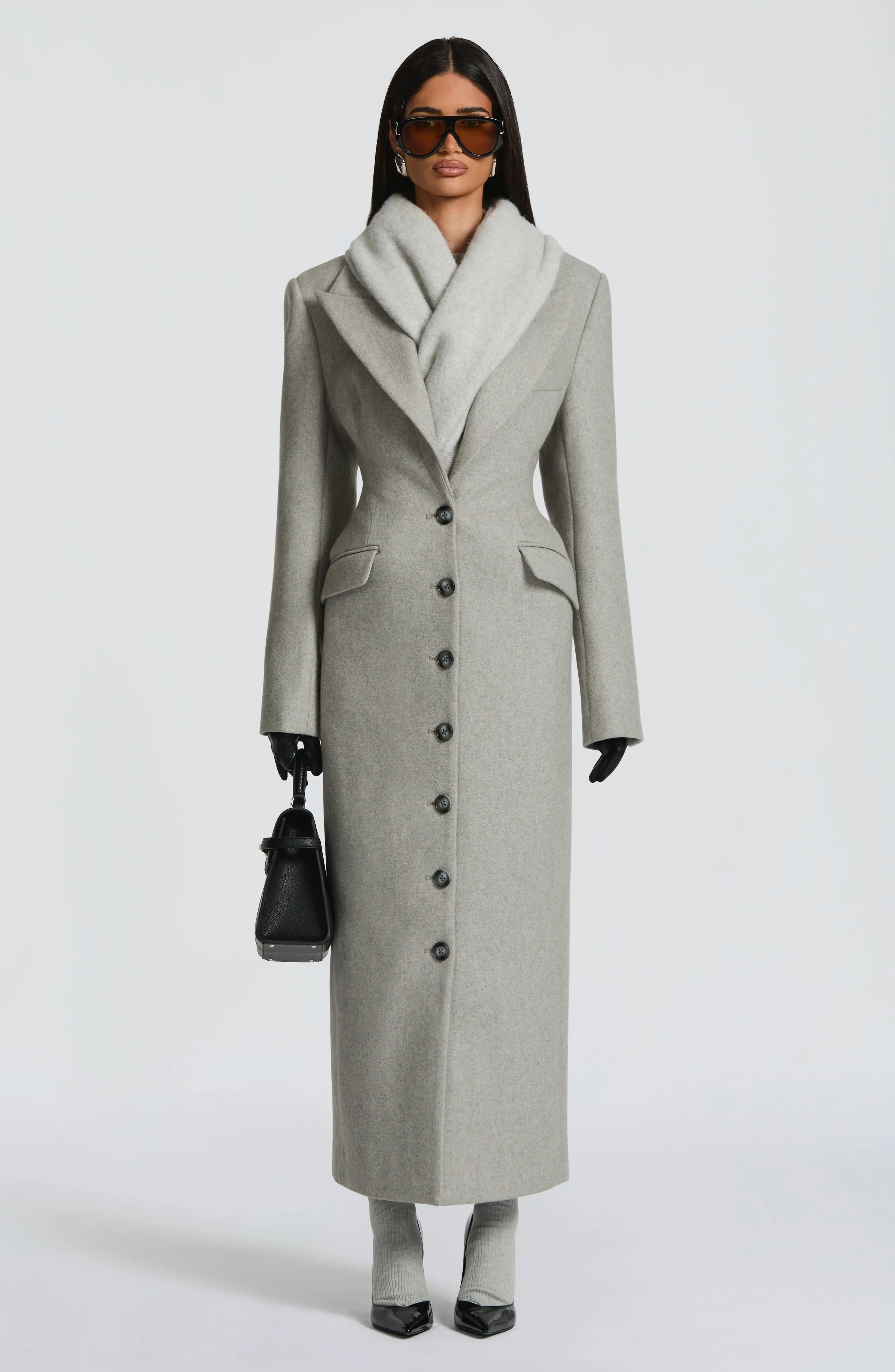 Ursula Coat - Light Grey - Image 6