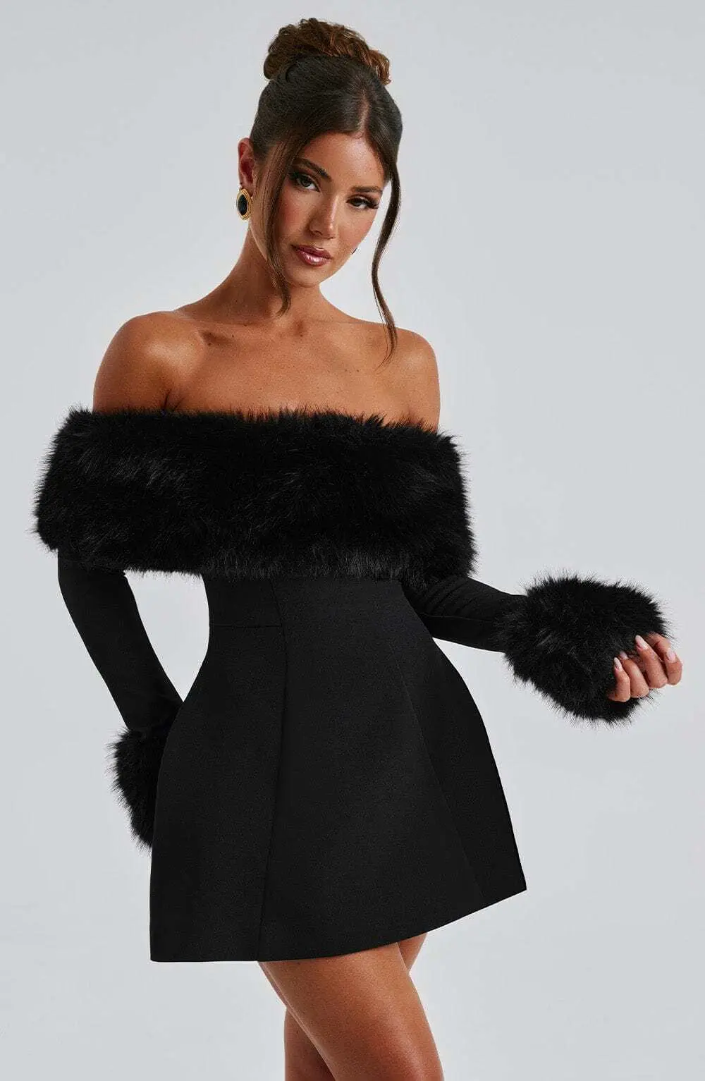 Villanelle Mini Dress - Black - Image 4