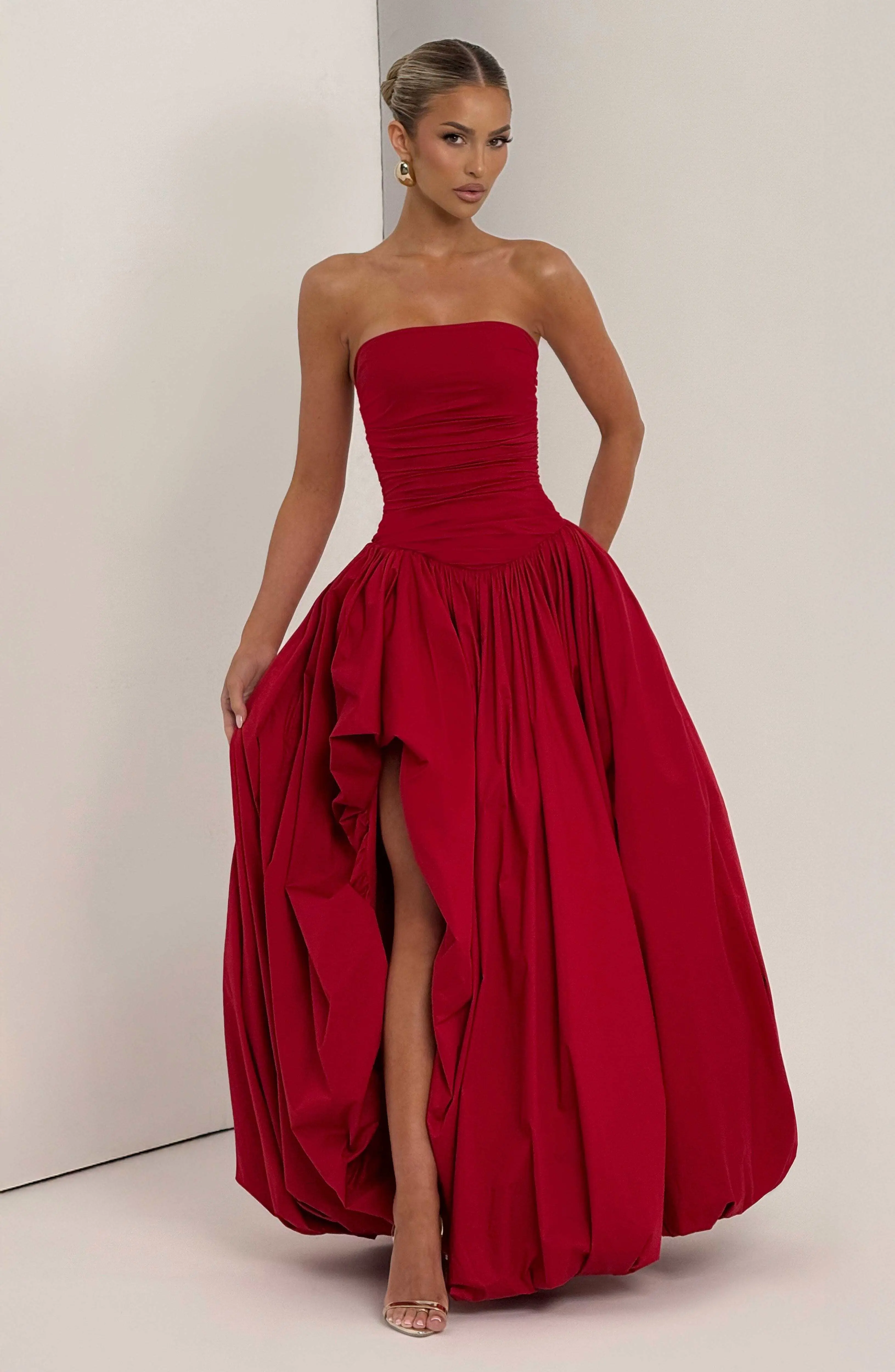 Jillian Maxi Dress - Red - Image 8