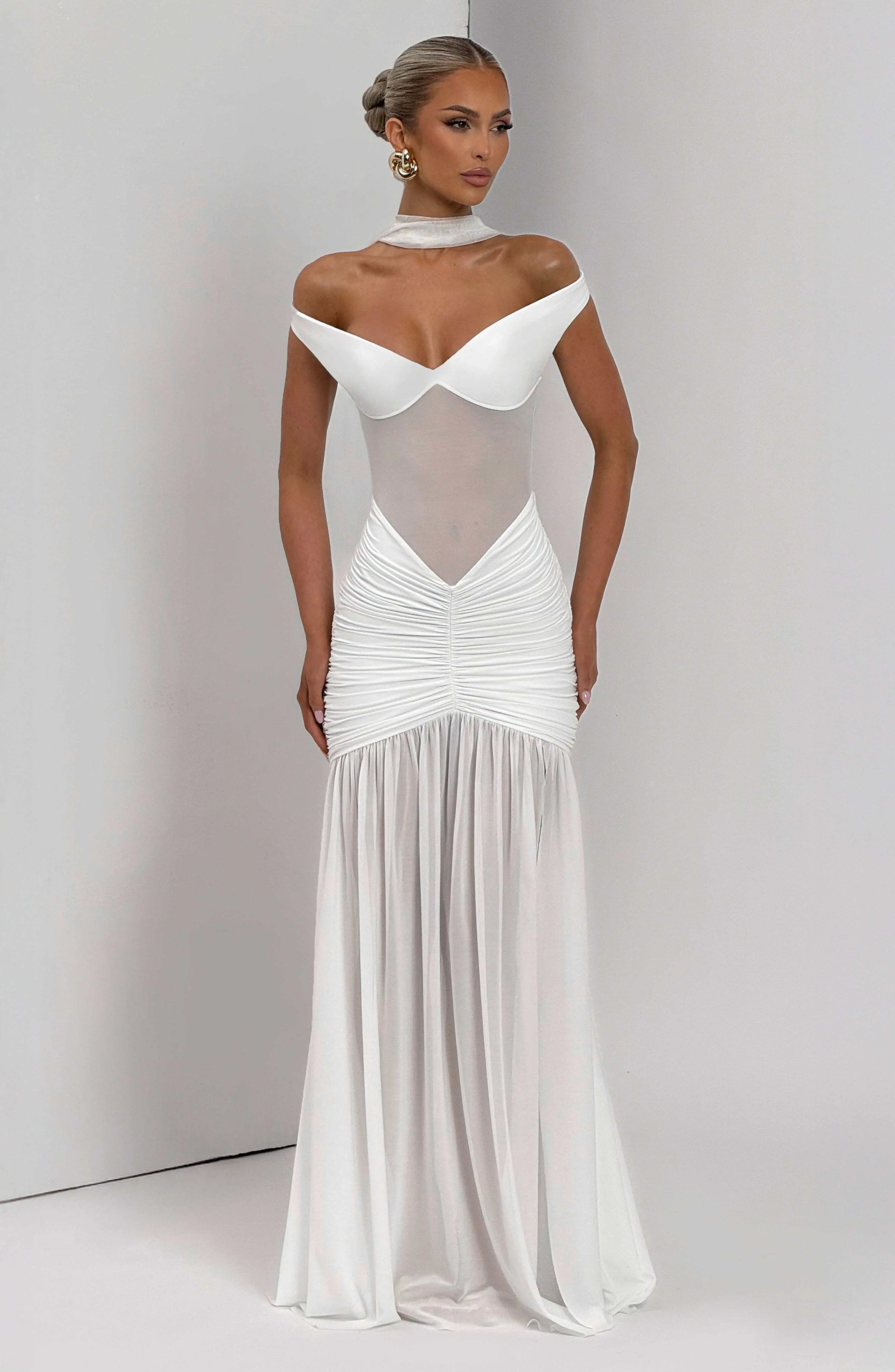 Alaia Maxi Dress - Ivory - Image 4