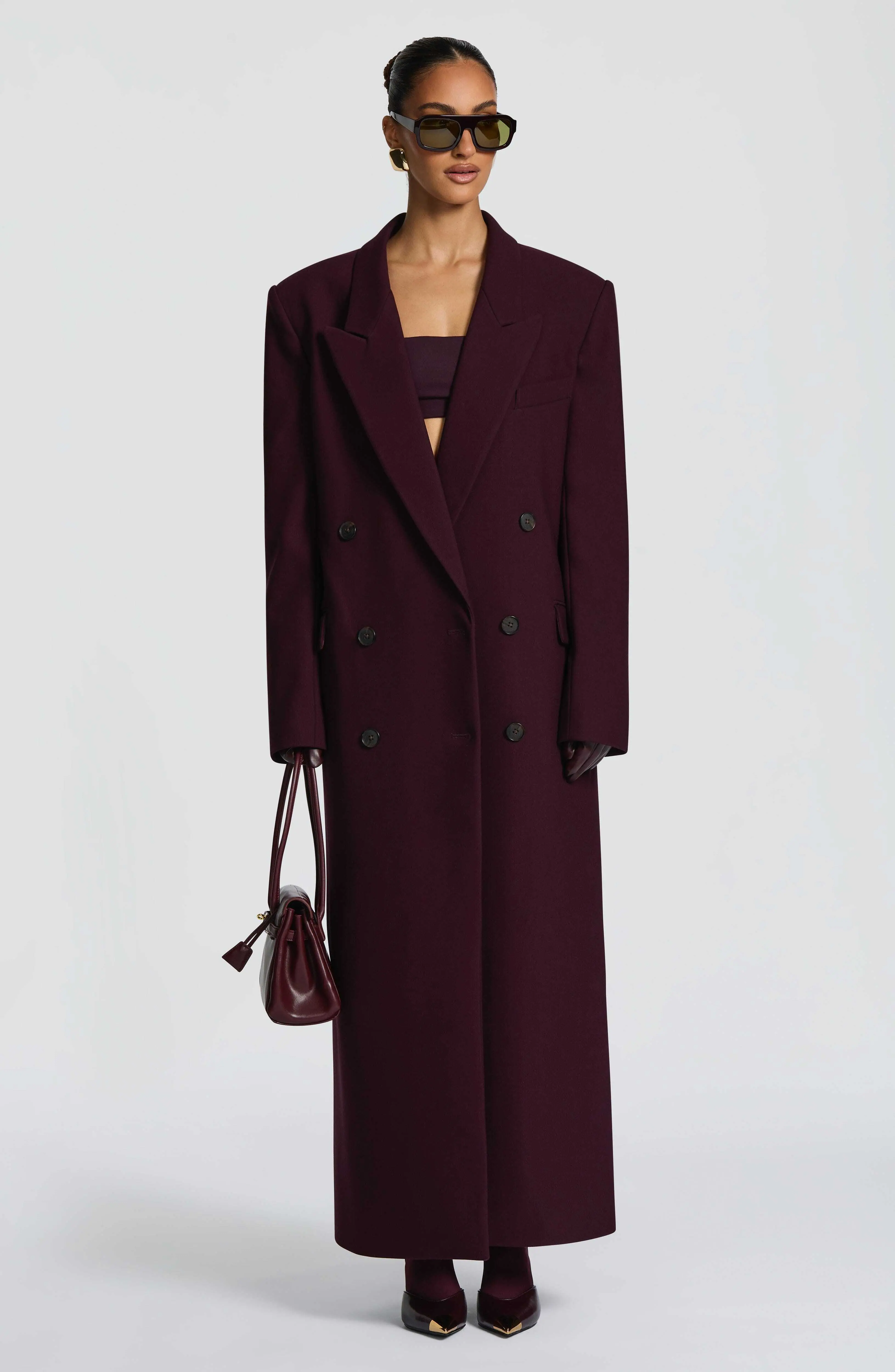 Michelle Coat - Plum - Image 15