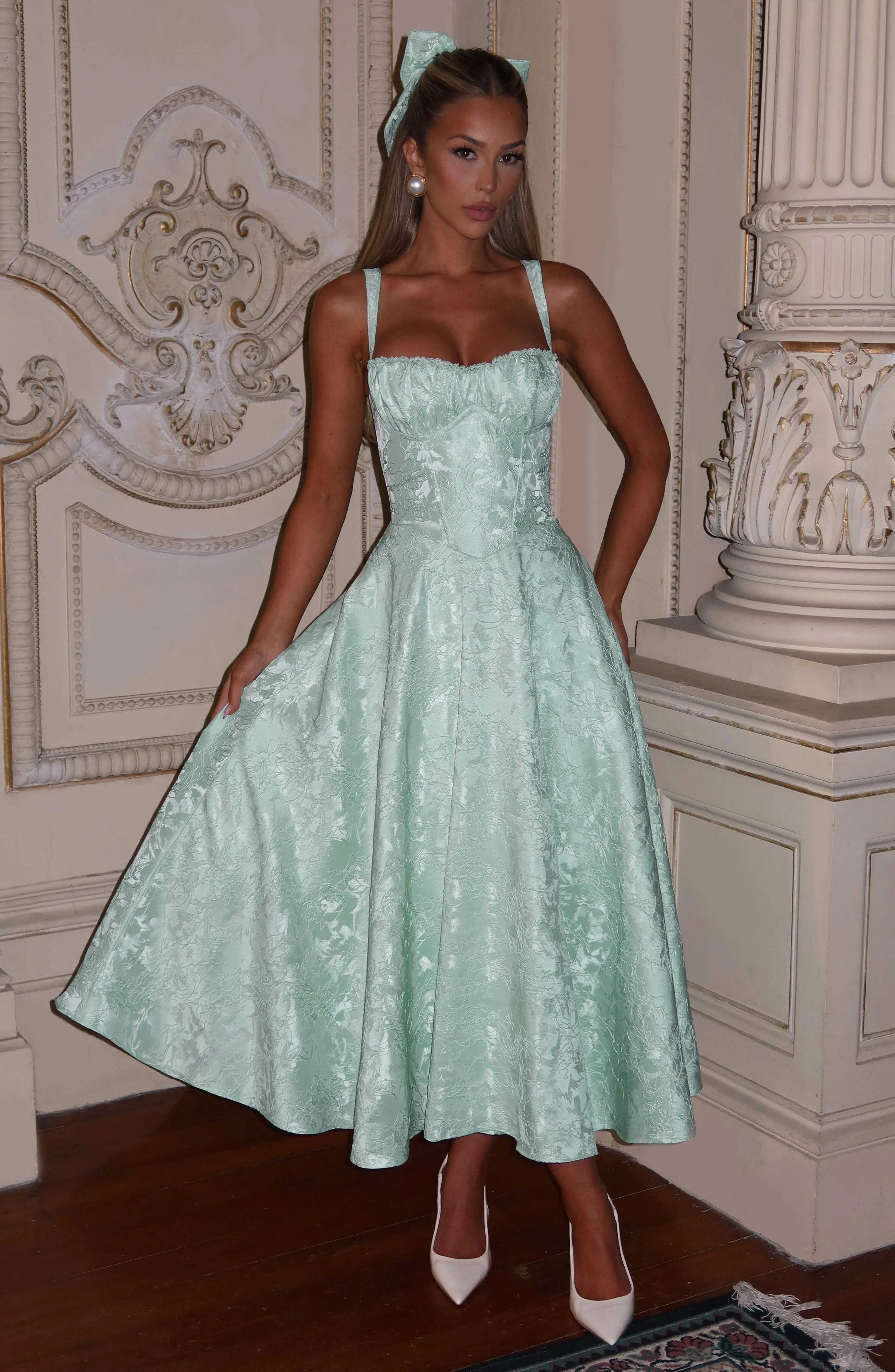 Amity Midi Dress - Mint