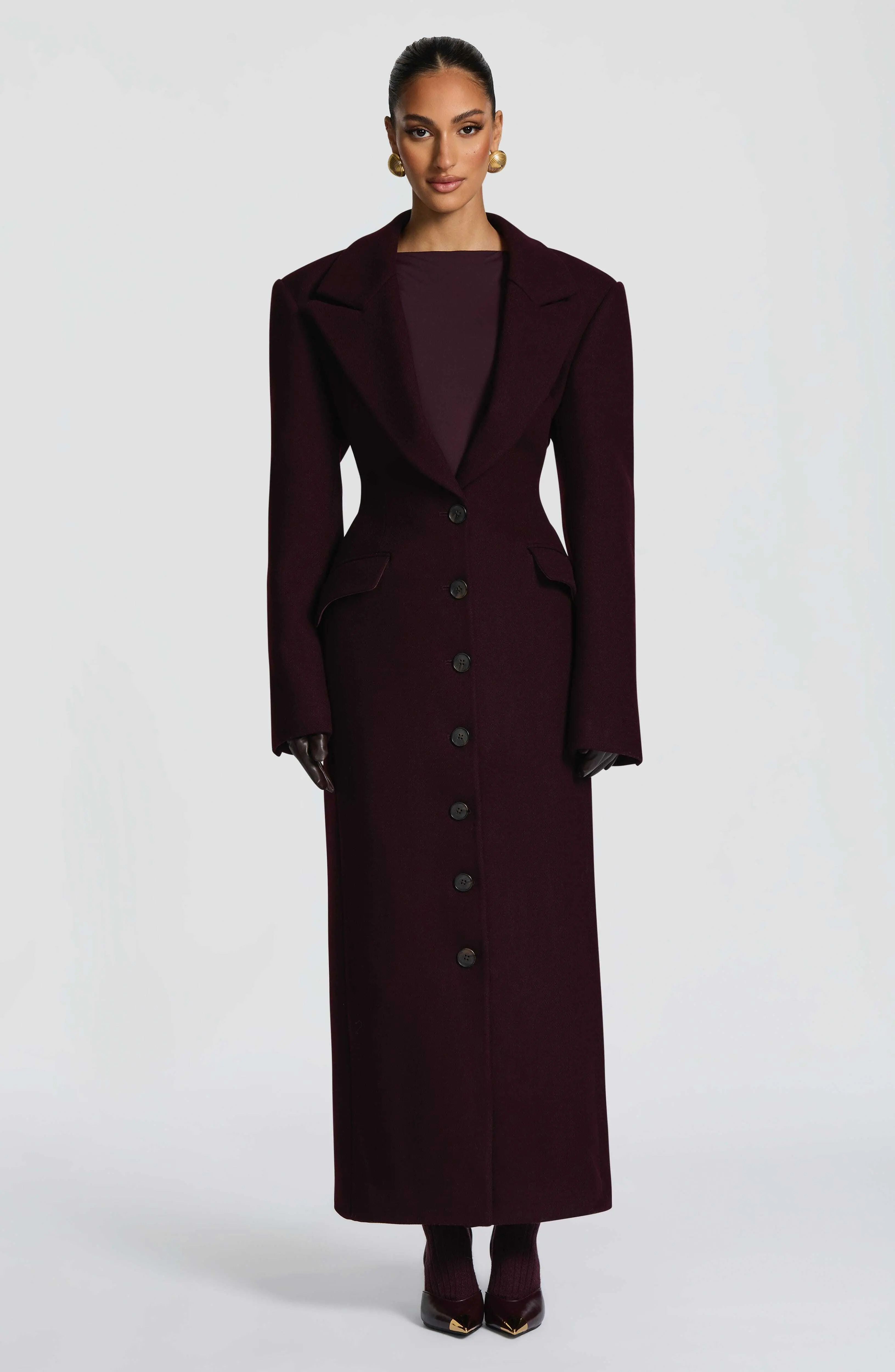 Ursula Coat - Plum - Image 10