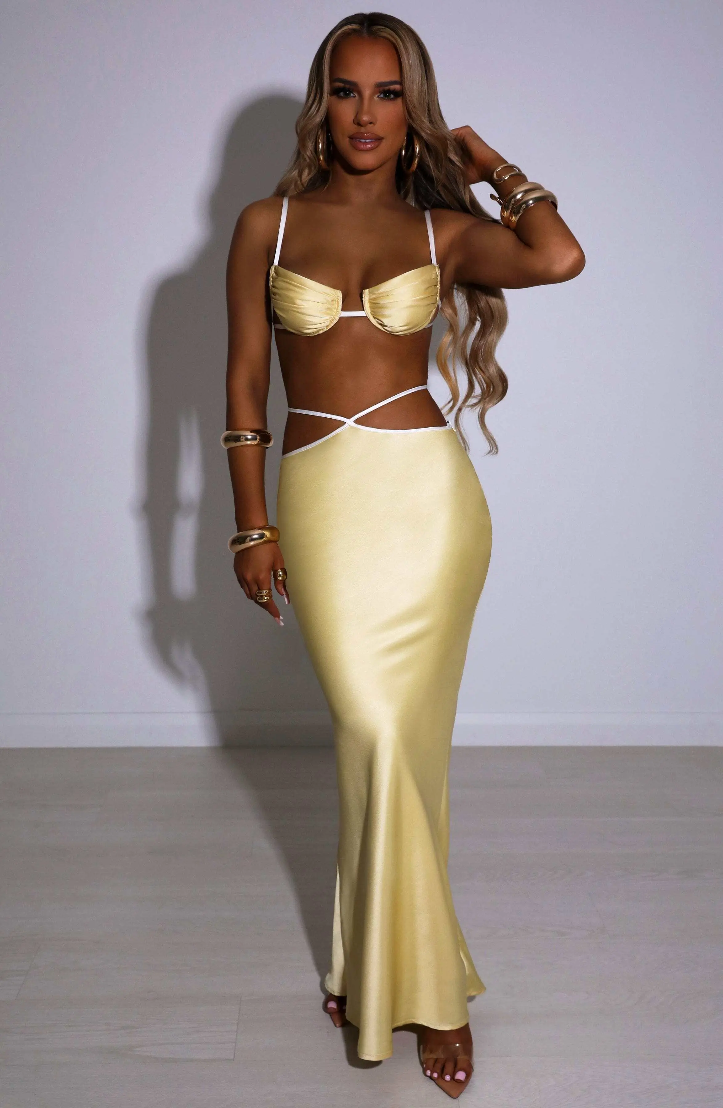 Jasmyn Maxi Skirt - Lemon - Image 5