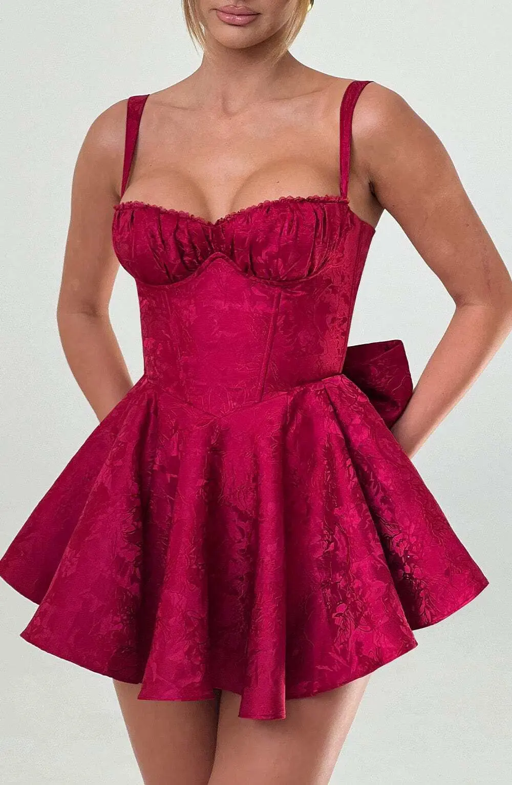 Emelie Playsuit - Red - Image 18