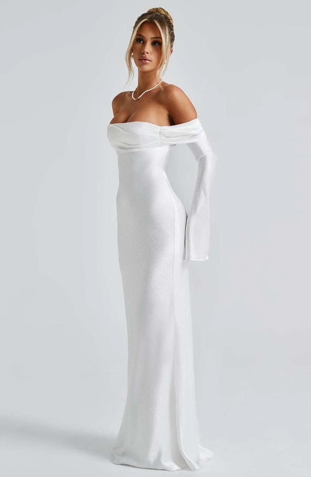 Selene Maxi Dress - Ivory - Image 11