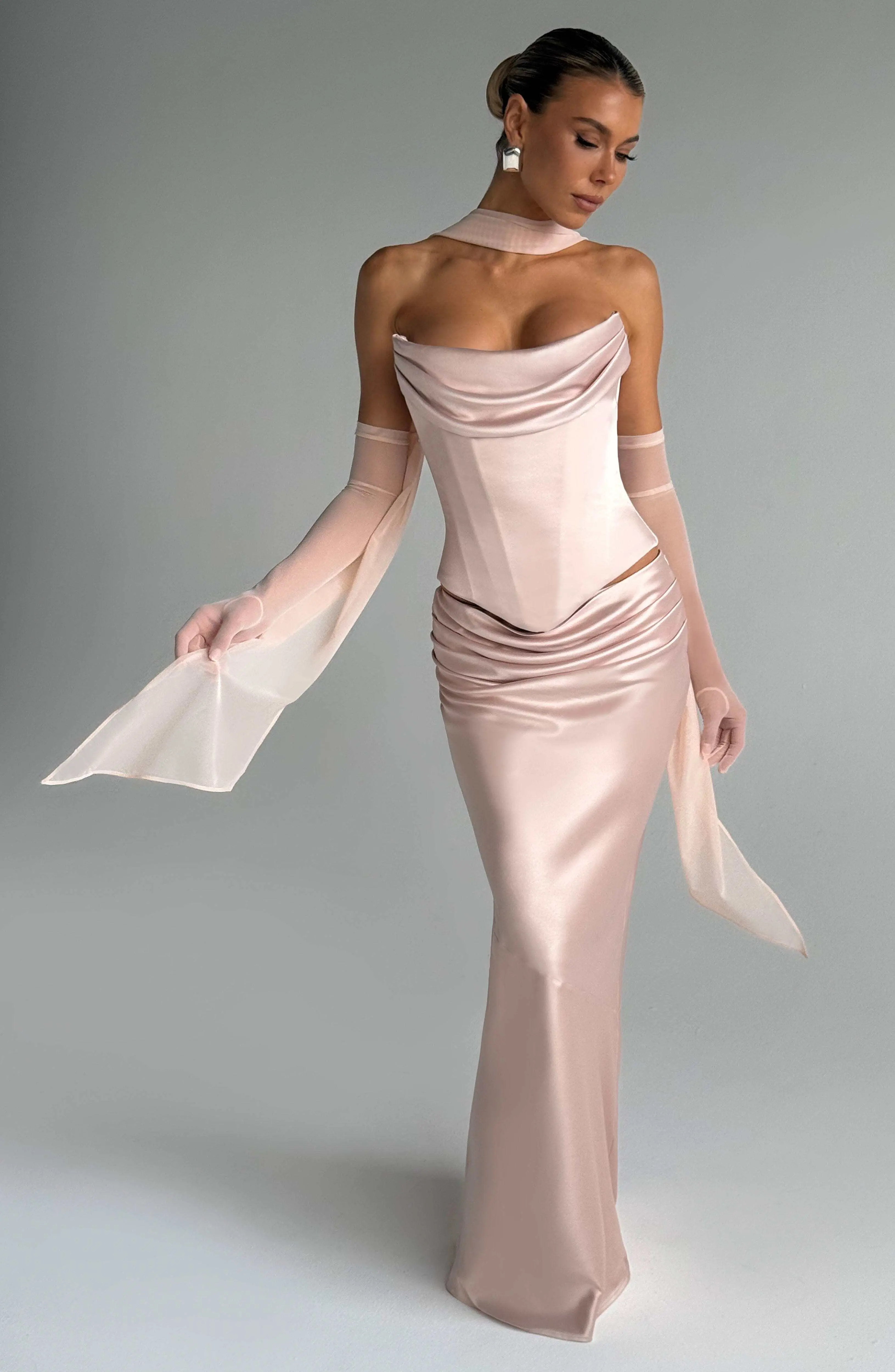 Ayla Scarf - Soft Peach - Image 9