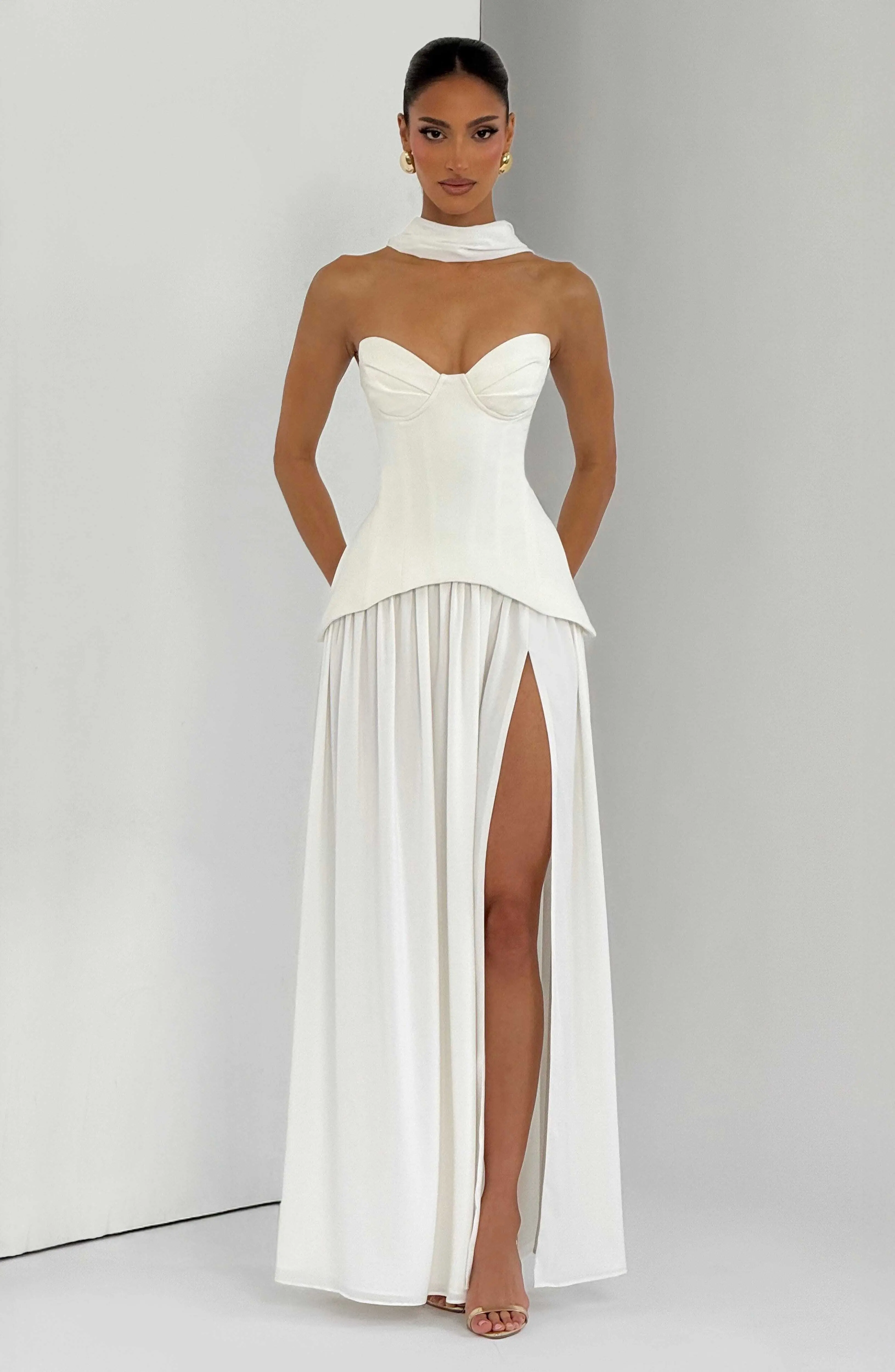 Vietta Maxi Dress - Ivory - Image 10