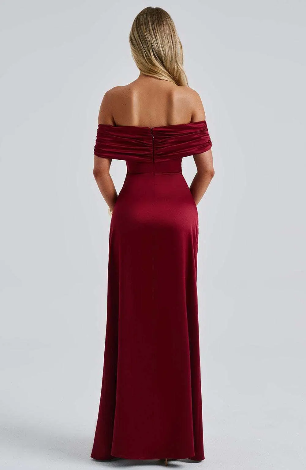 Gwendolyn Maxi Dress - Burgundy - Image 3